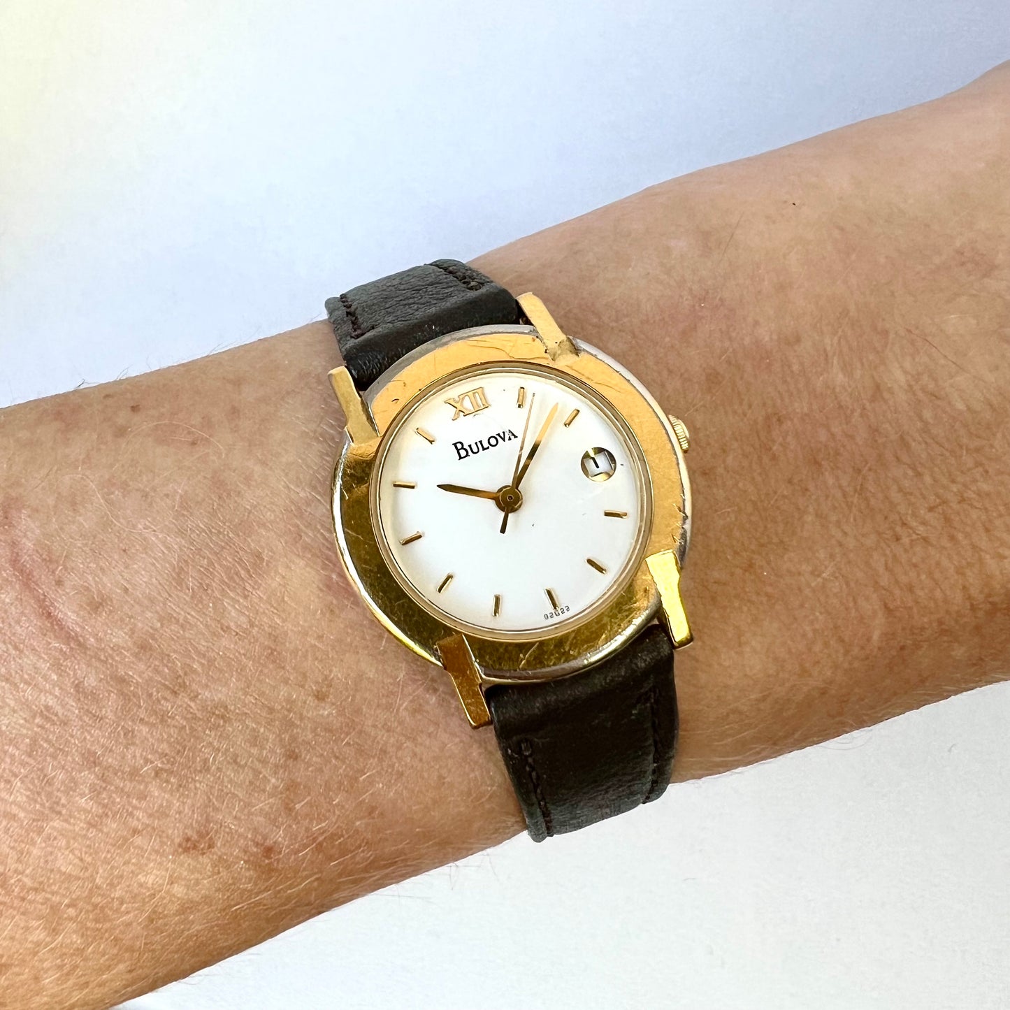 BULOVA Quartz 25mm GP Steel Watch