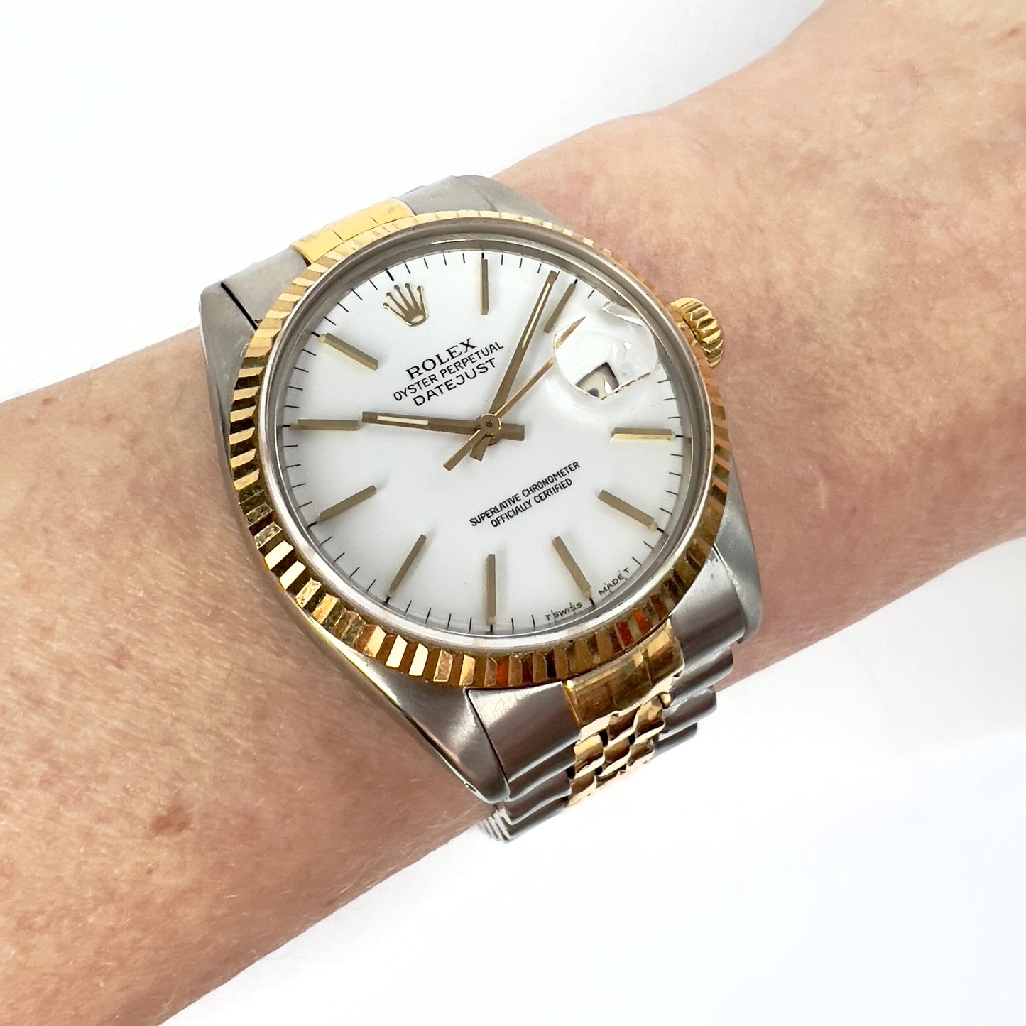 ROLEX DATEJUST Automatic 36mm 2 Tone Watch Jubilee Bracelet