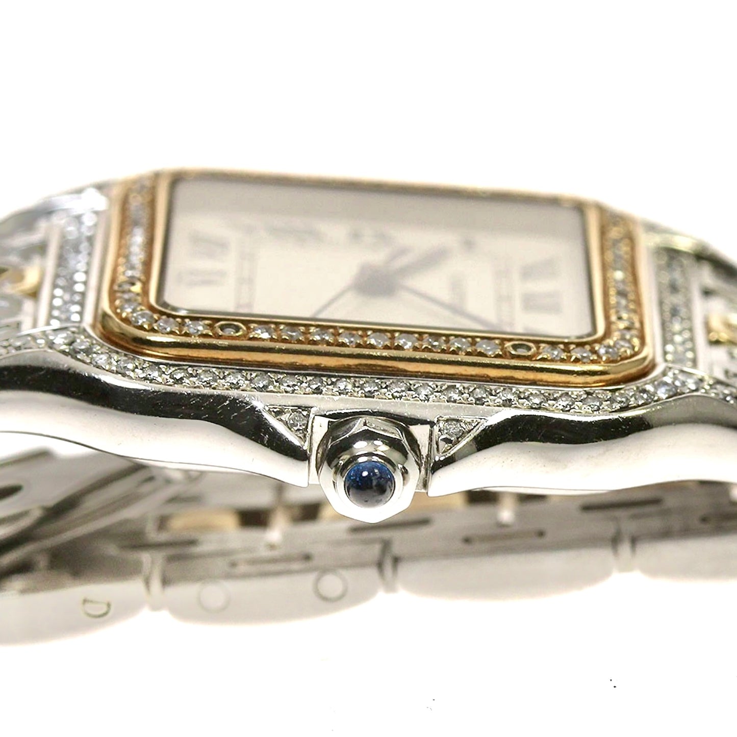 CARTIER PANTHERE Quartz 27mm 1 Row Gold 4.26TCW Diamond Watch