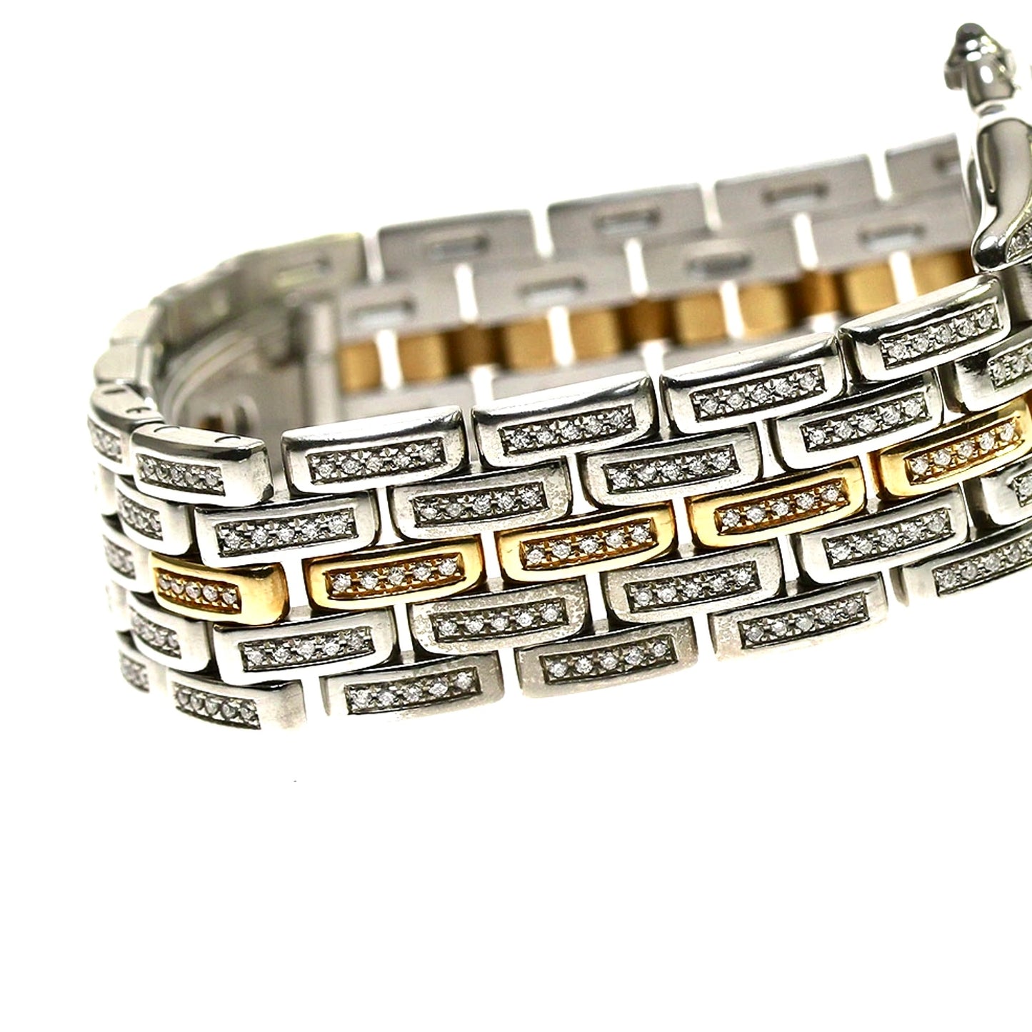 CARTIER PANTHERE Quartz 27mm 1 Row Gold 4.26TCW Diamond Watch