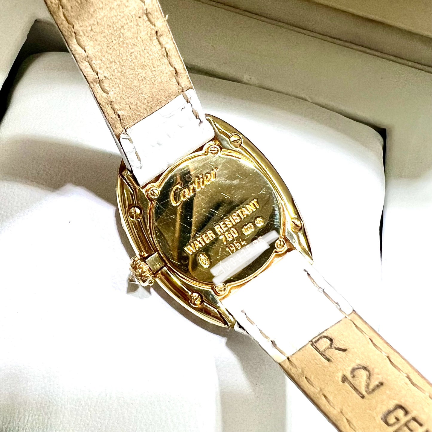 CARTIER BAIGNOIRE Quartz 18K Yellow Gold 23mm 3.2TCW Diamond Watch