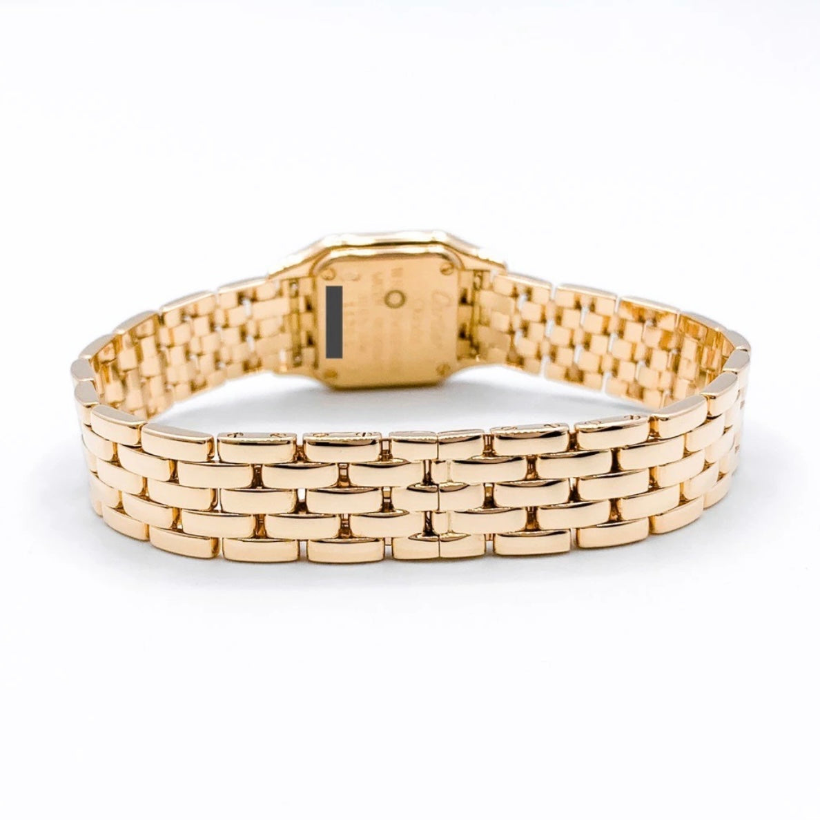 CARTIER PANTHERE Mini Quartz 17mm 18K Yellow Gold ~1TCW DIAMOND Watch