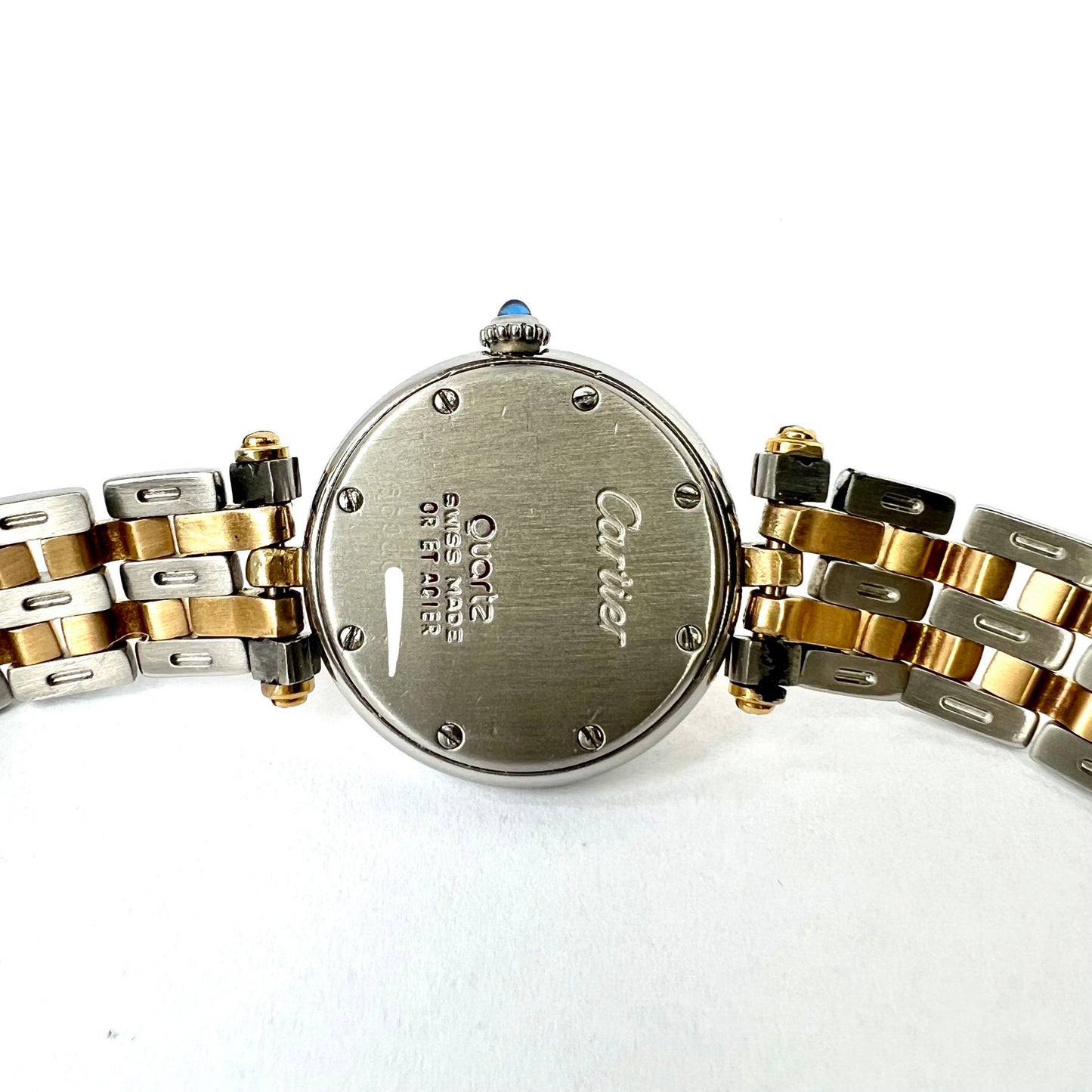 CARTIER PANTHERE VENDOME Quartz 24mm 2 Row Gold 0.26TCW Diamond Watch