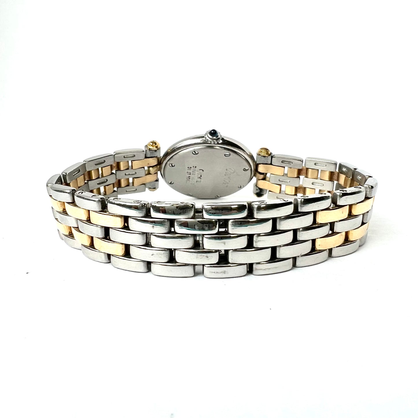 CARTIER PANTHERE VENDOME Quartz 24mm 2 Row Gold 0.26TCW Diamond Watch