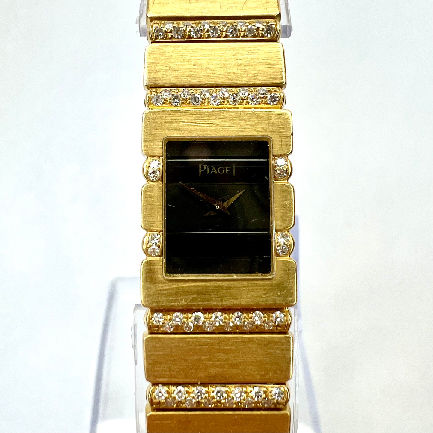 PIAGET POLO Quartz 14mm 18K Yellow Gold FACTORY DIAMONDS Watch