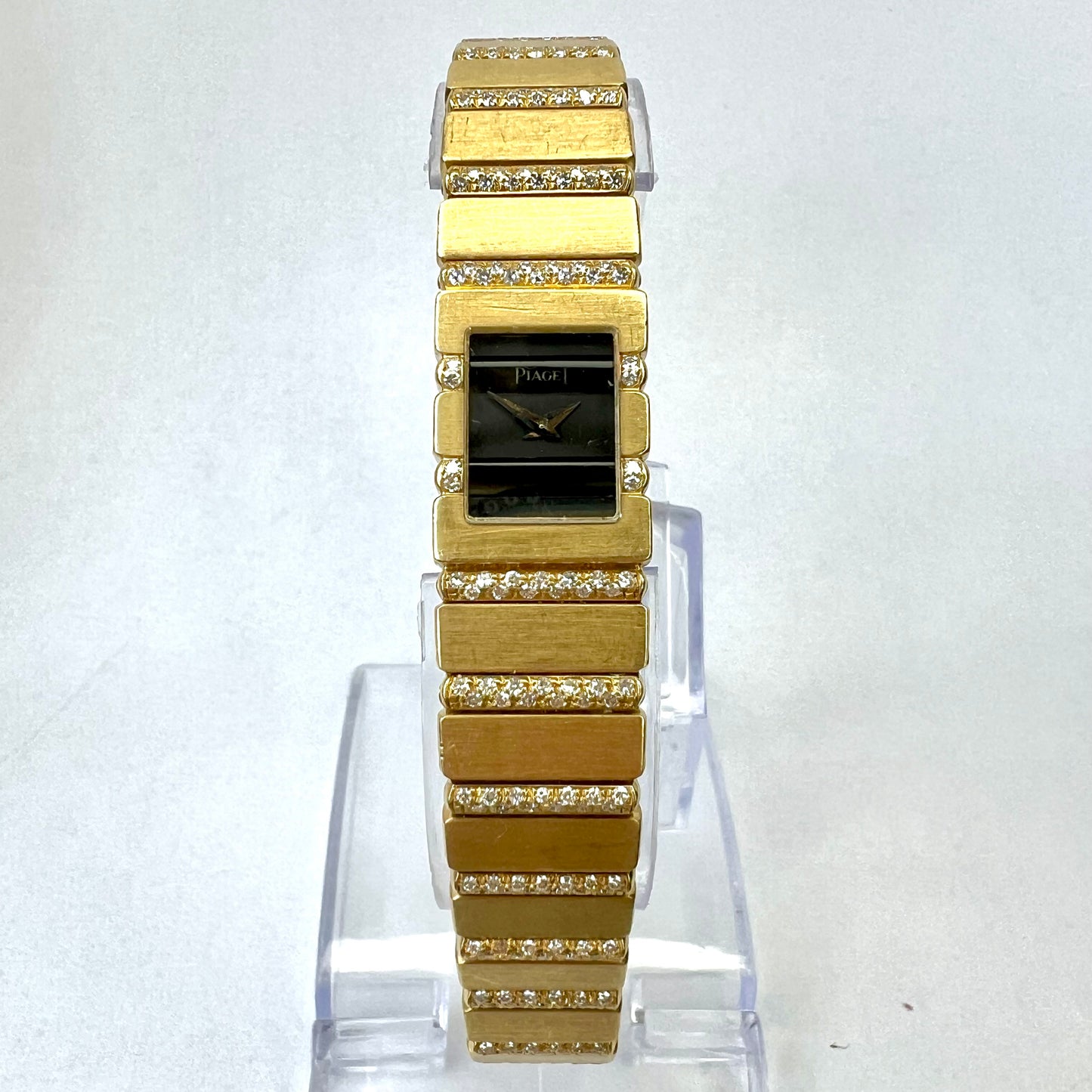 PIAGET POLO Quartz 14mm 18K Yellow Gold FACTORY DIAMONDS Watch