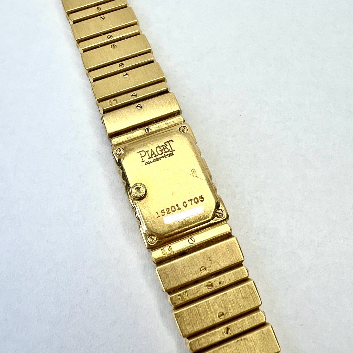 PIAGET POLO Quartz 14mm 18K Yellow Gold FACTORY DIAMONDS Watch