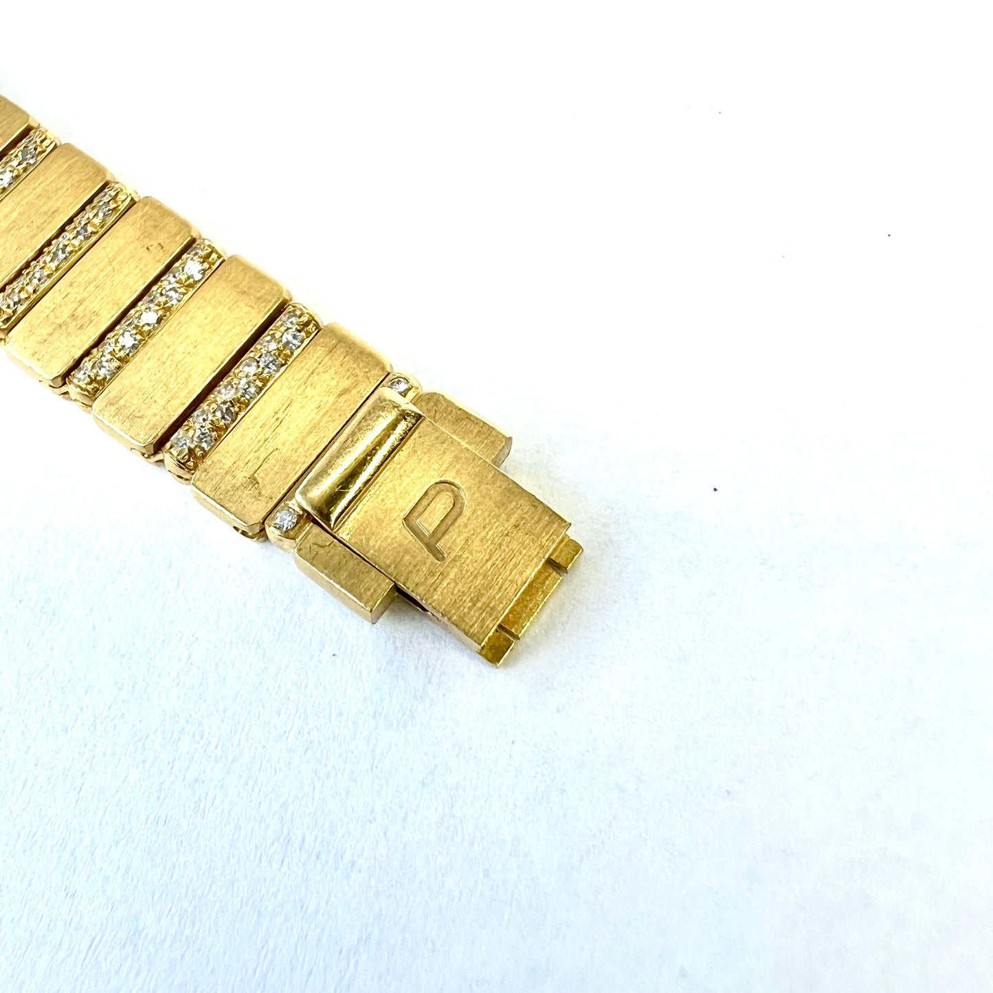 PIAGET POLO Quartz 14mm 18K Yellow Gold FACTORY DIAMONDS Watch