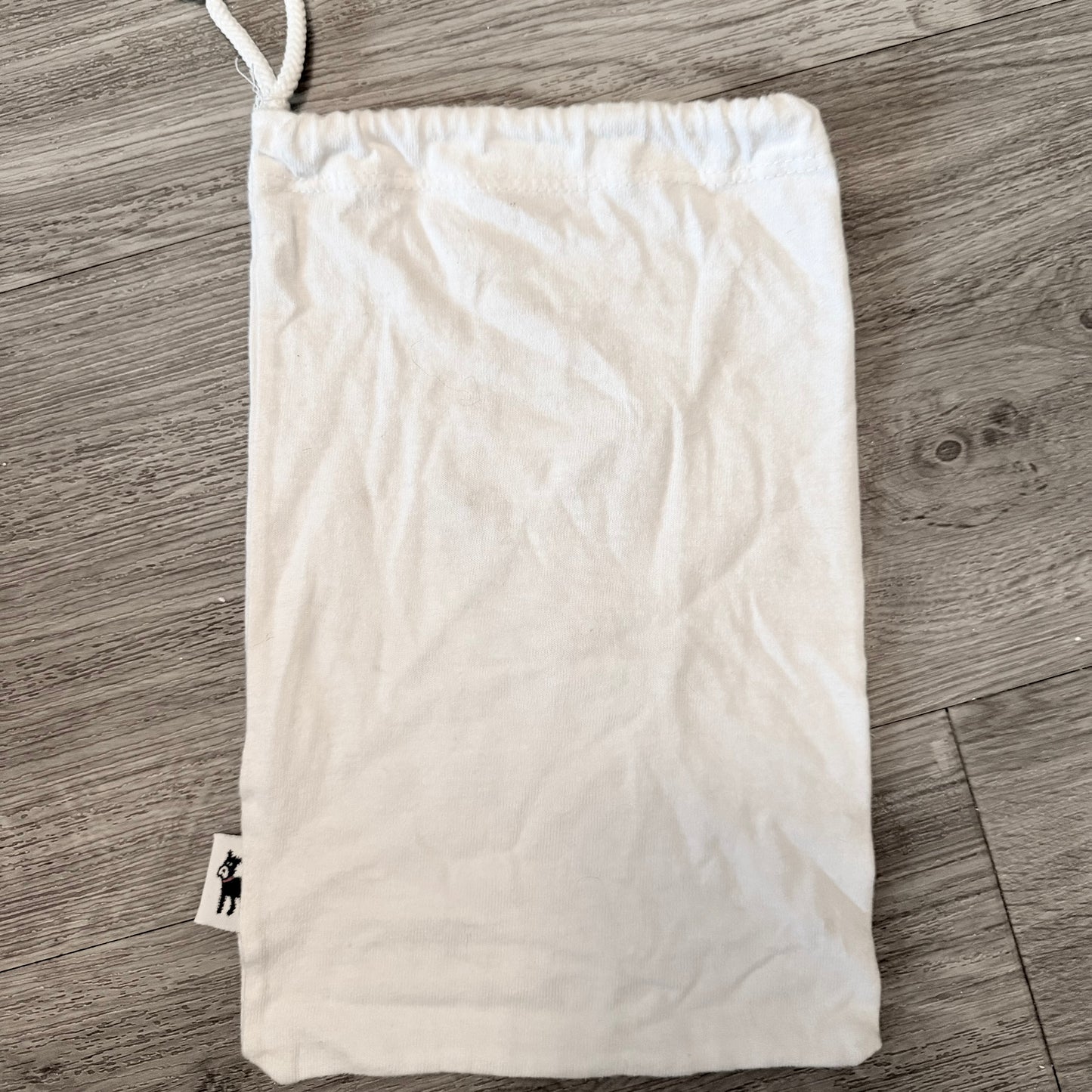 EMERSON STREET White Flannel Drawstring Dust Bag 10.5x6.75”