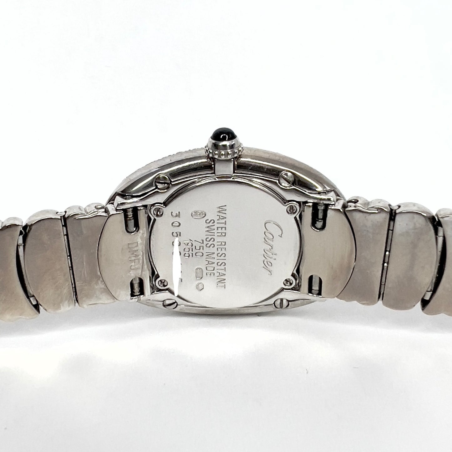 CARTIER BAIGNOIRE 23mm Quartz 18K White Gold 2.86TCW Diamond Watch