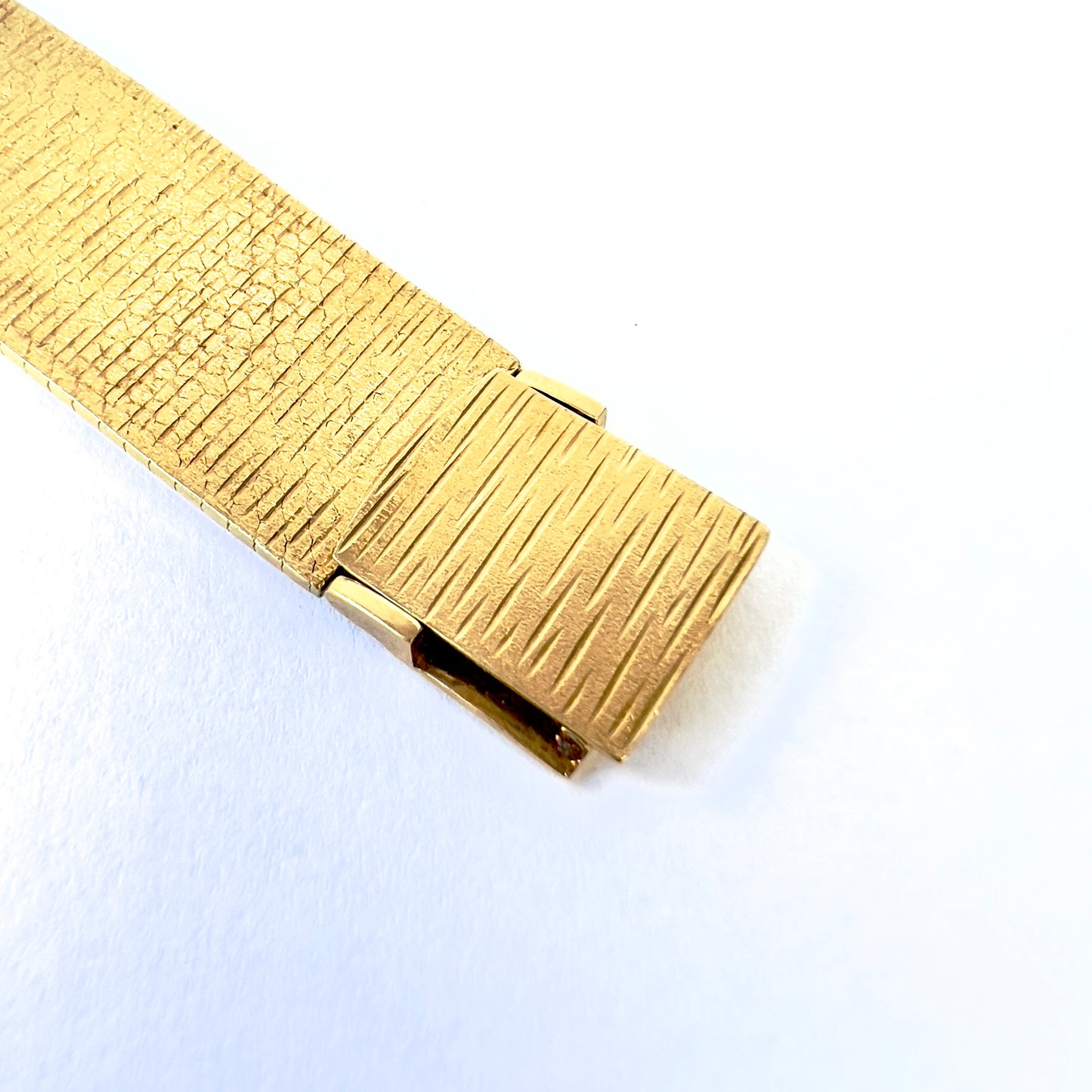 CHOPARD 23mm Hand Winding 18K Yellow & White Gold ~1TCW FACTORY Diamonds Watch Tiger Eye Dial