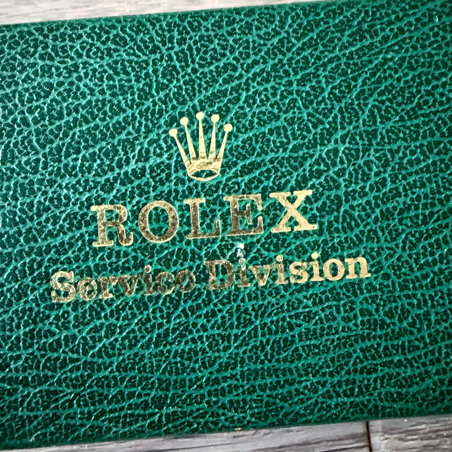ROLEX Service Division Box 6x2.30x1.25” + Factory Service Booklet + Winding Reminder Tag