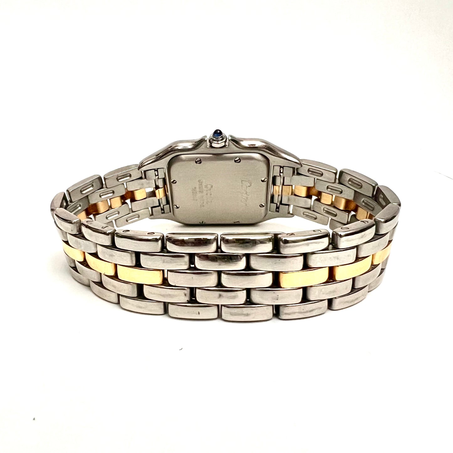 CARTIER PANTHERE 27mm 1 Row Gold 0.48TCW Diamonds & 0.77TCW Red Rubies Watch
