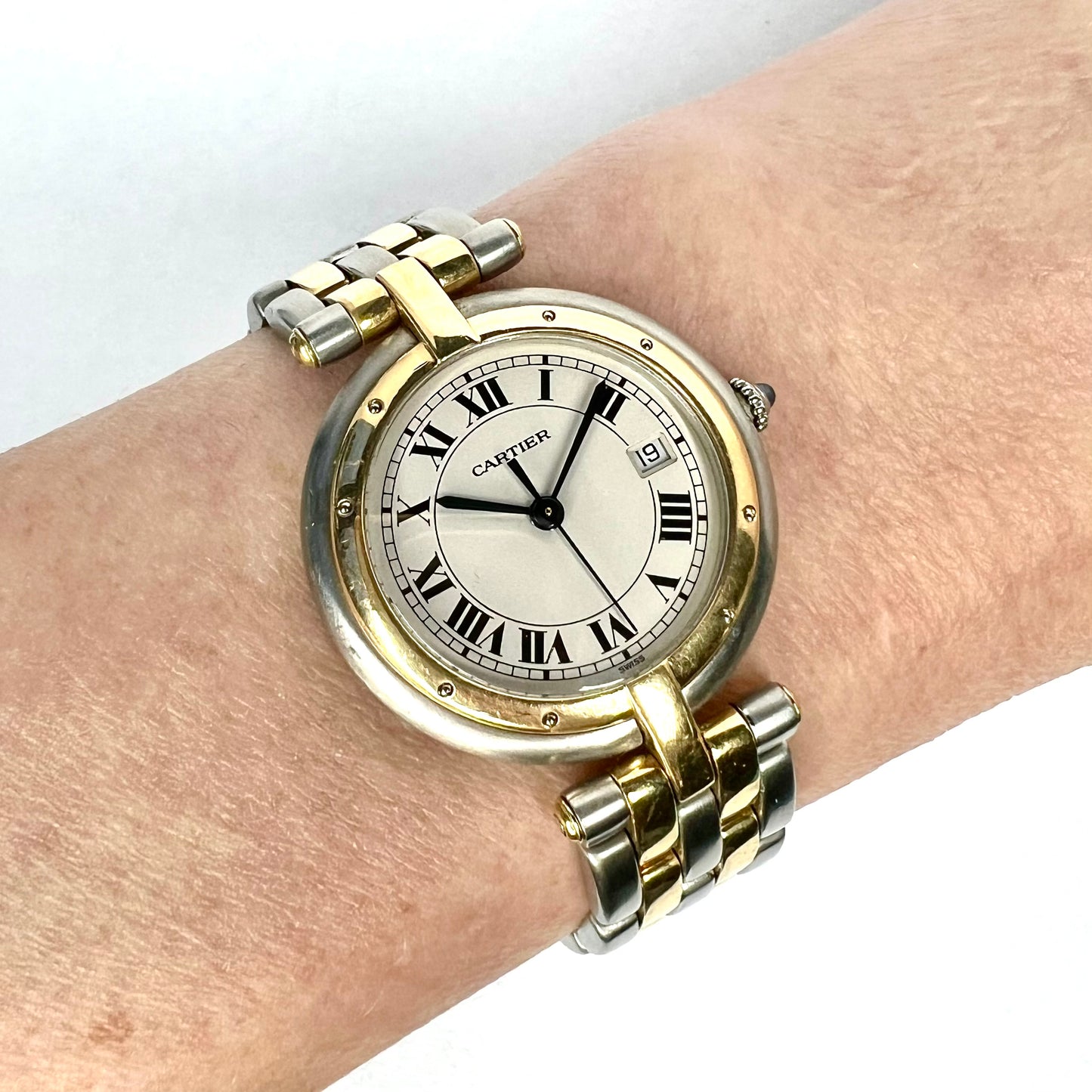 CARTIER PANTHERE VENDOME 30mm Quartz 2 Row Gold Watch