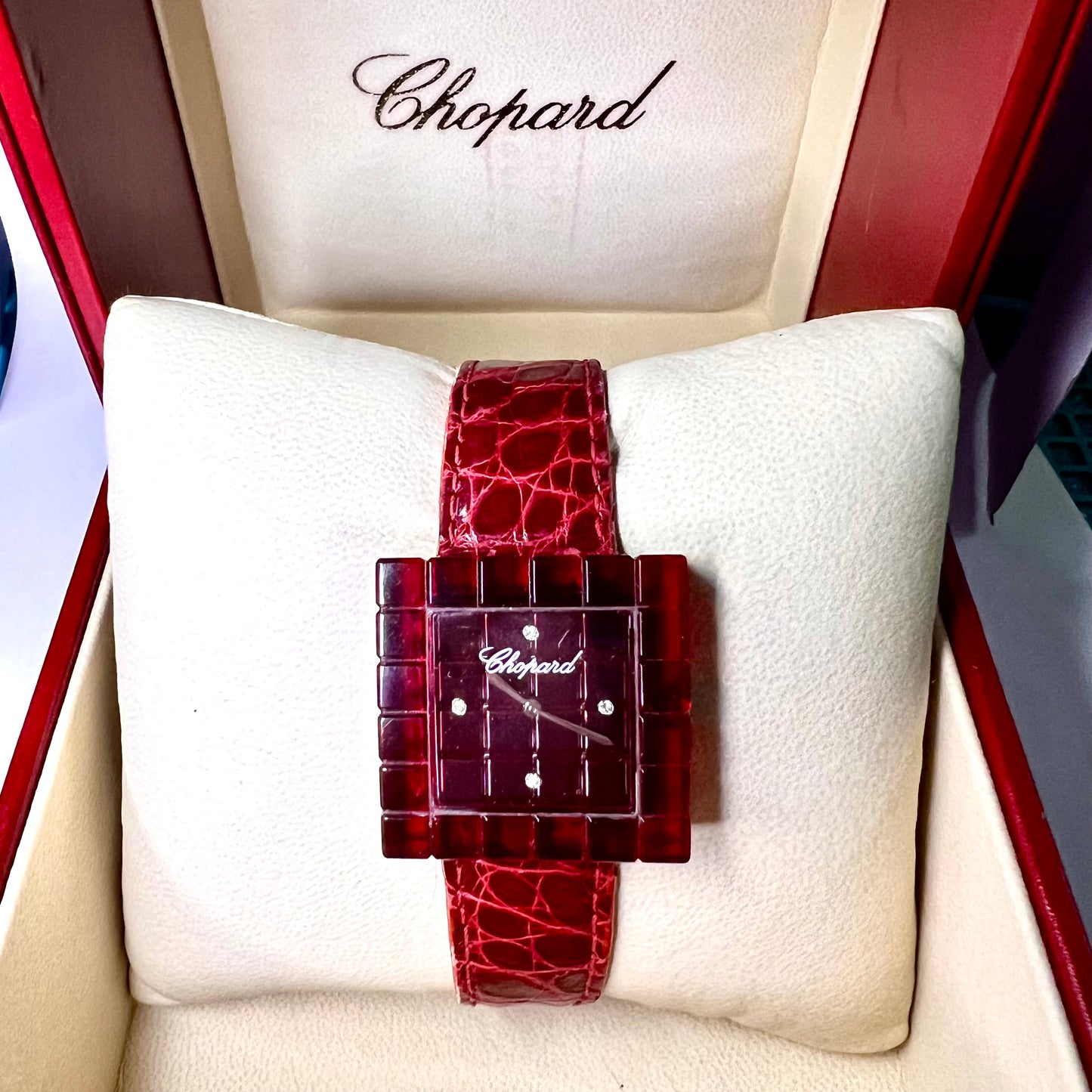 CHOPARD BE MAD Quartz 32mm Plastic/Steel Diamond Dial Watch