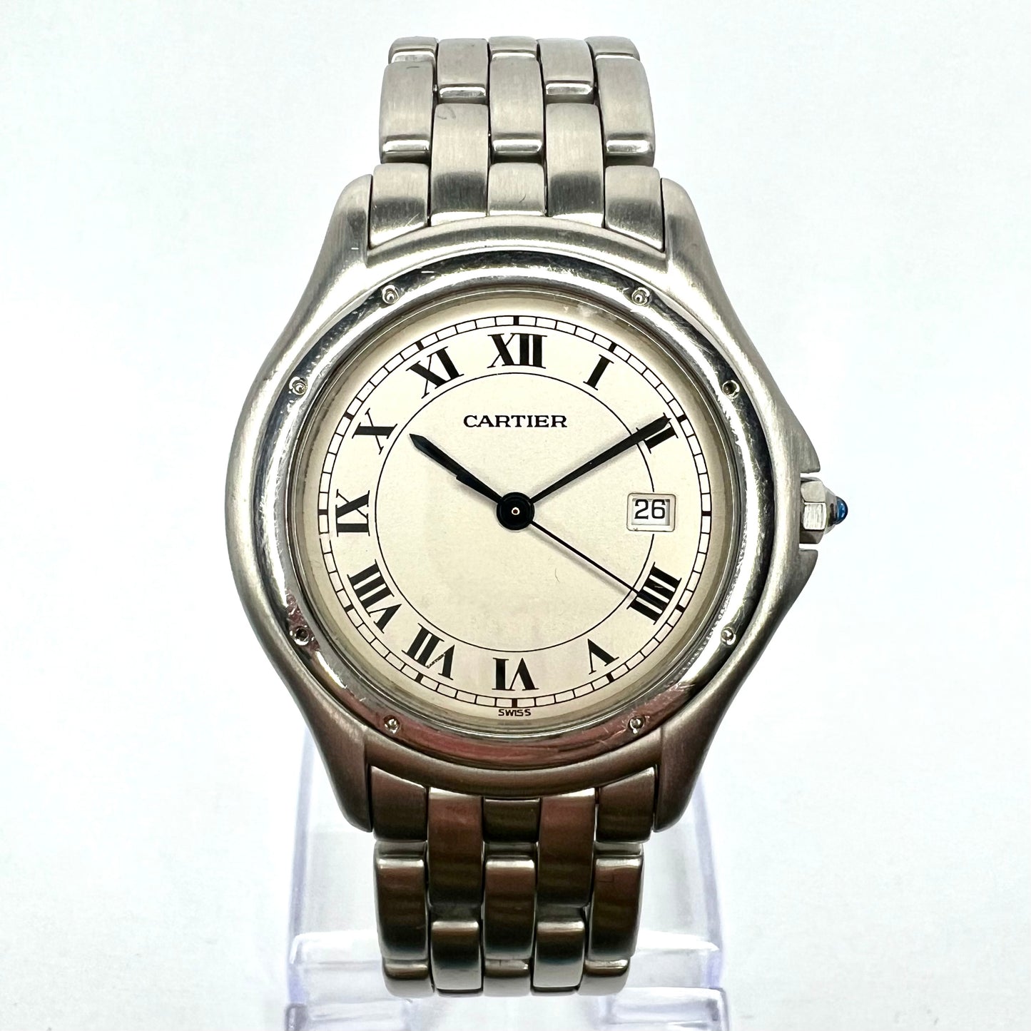 CARTIER PANTHERE COUGAR Quartz 32mm Steel Watch