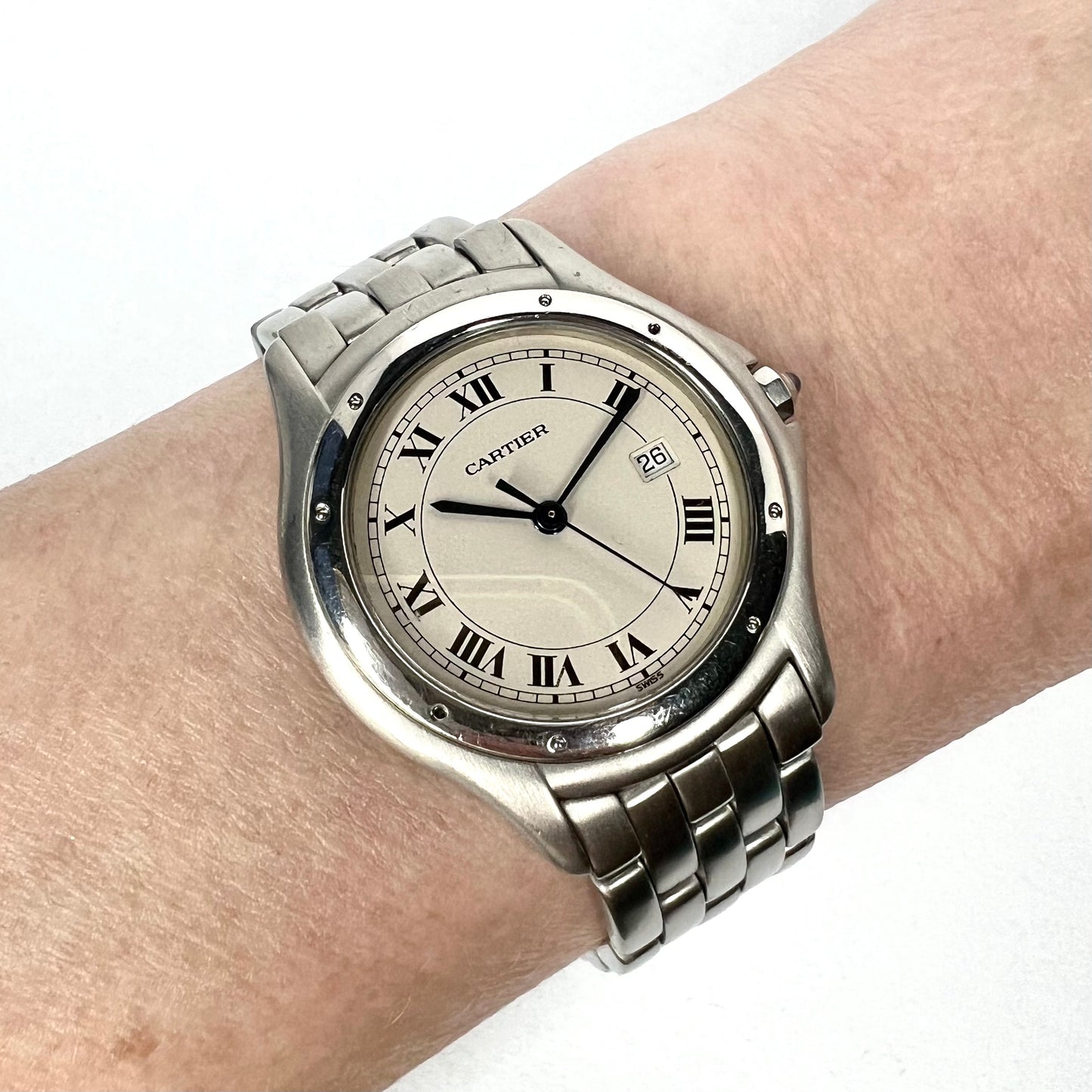 CARTIER PANTHERE COUGAR Quartz 32mm Steel Watch