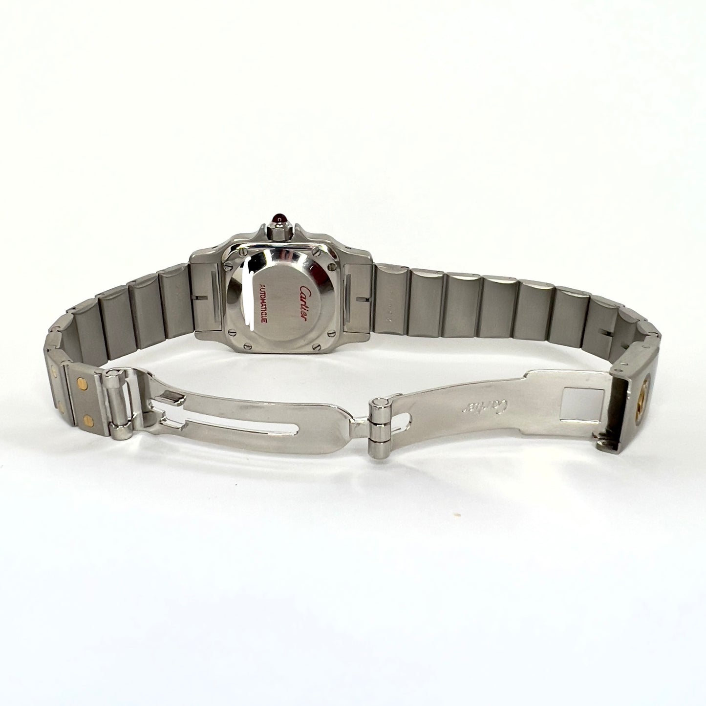 CARTIER SANTOS GALBEE 24mm Automatic 2 Tone 0.69TCW Diamond Watch