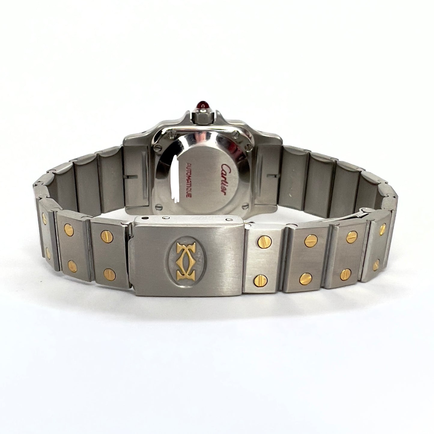 CARTIER SANTOS GALBEE 24mm Automatic 2 Tone 0.69TCW Diamond Watch
