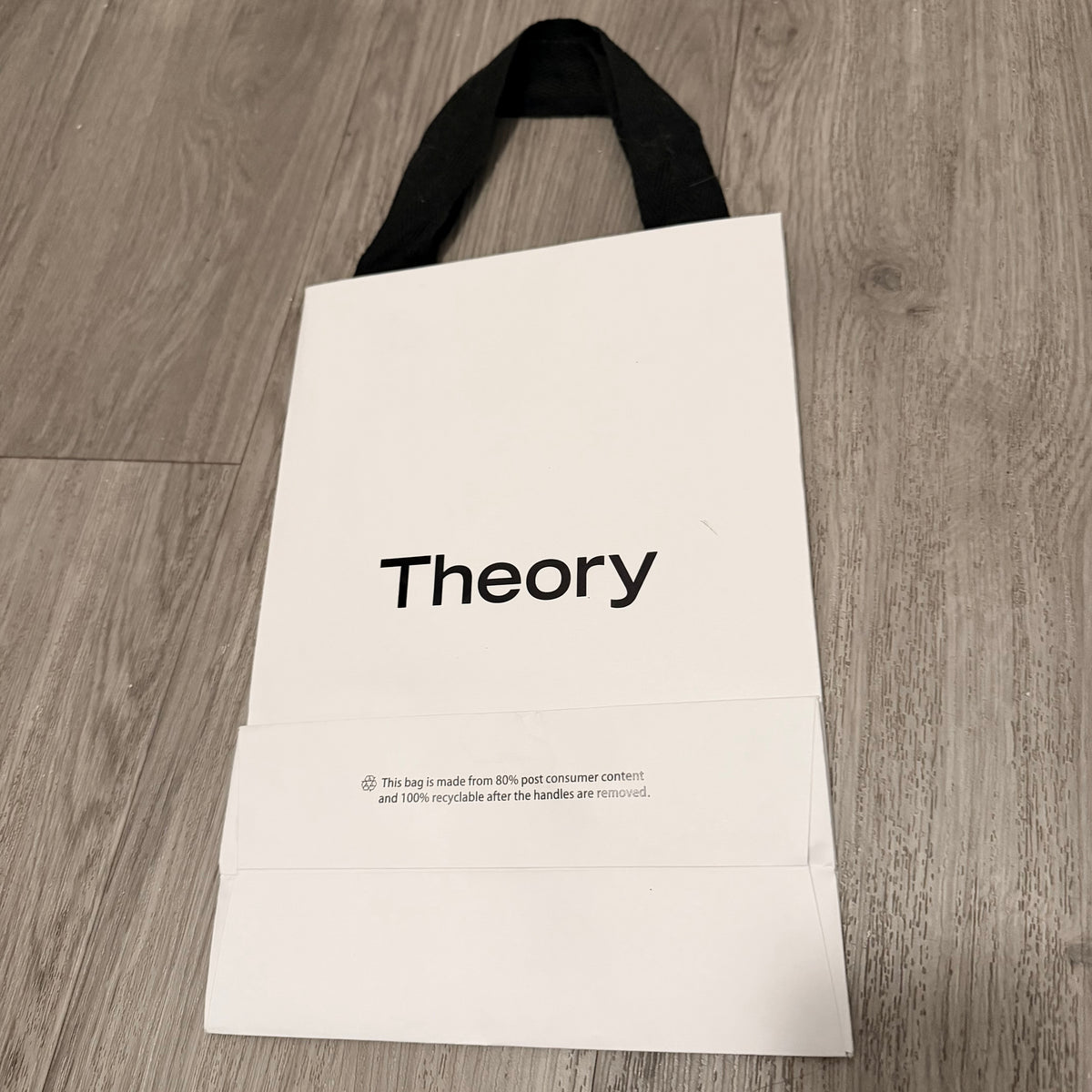 THEORY Shopping Gift Bag 11.5x8x4 inches