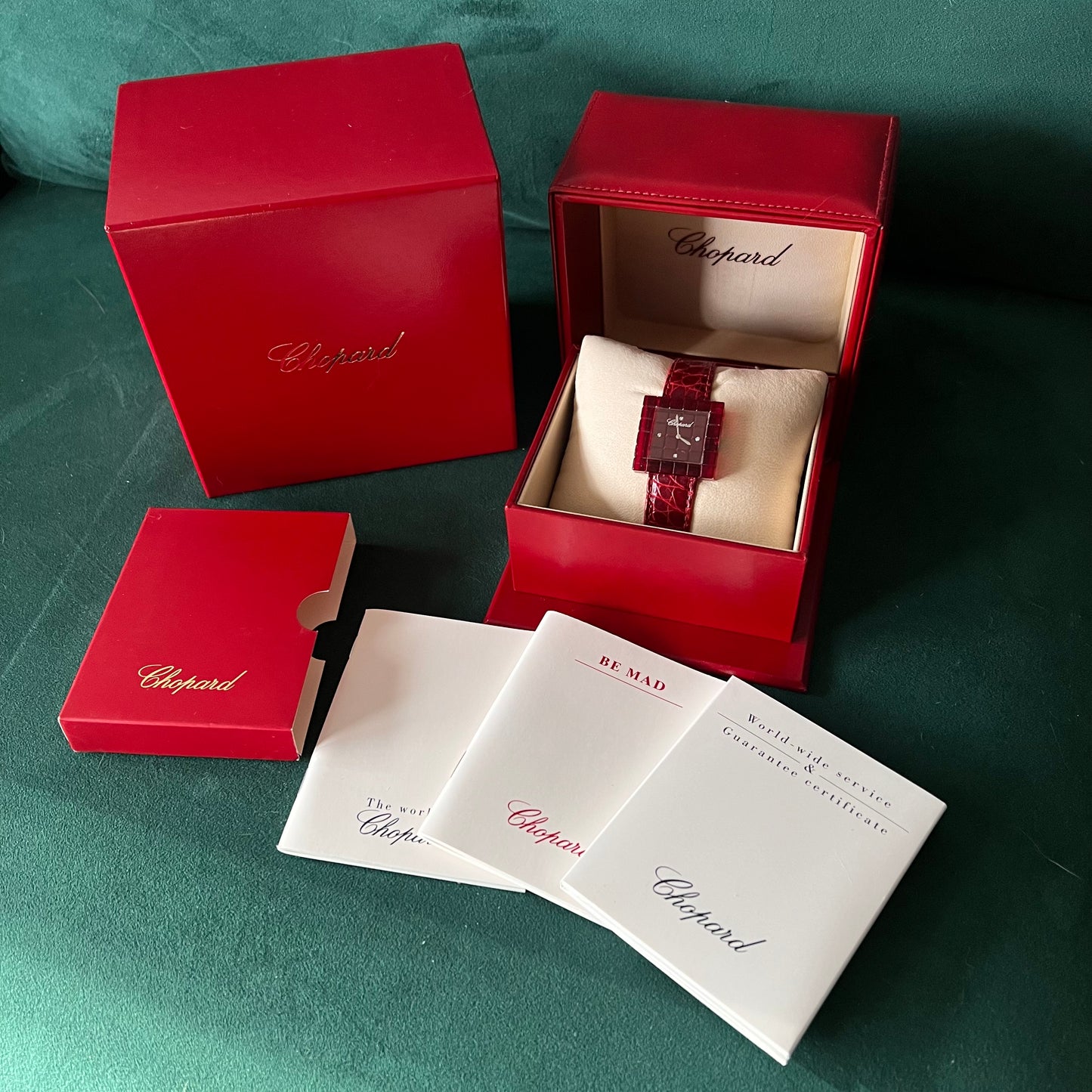 CHOPARD BE MAD Quartz 32mm Plastic/Steel Diamond Dial Watch