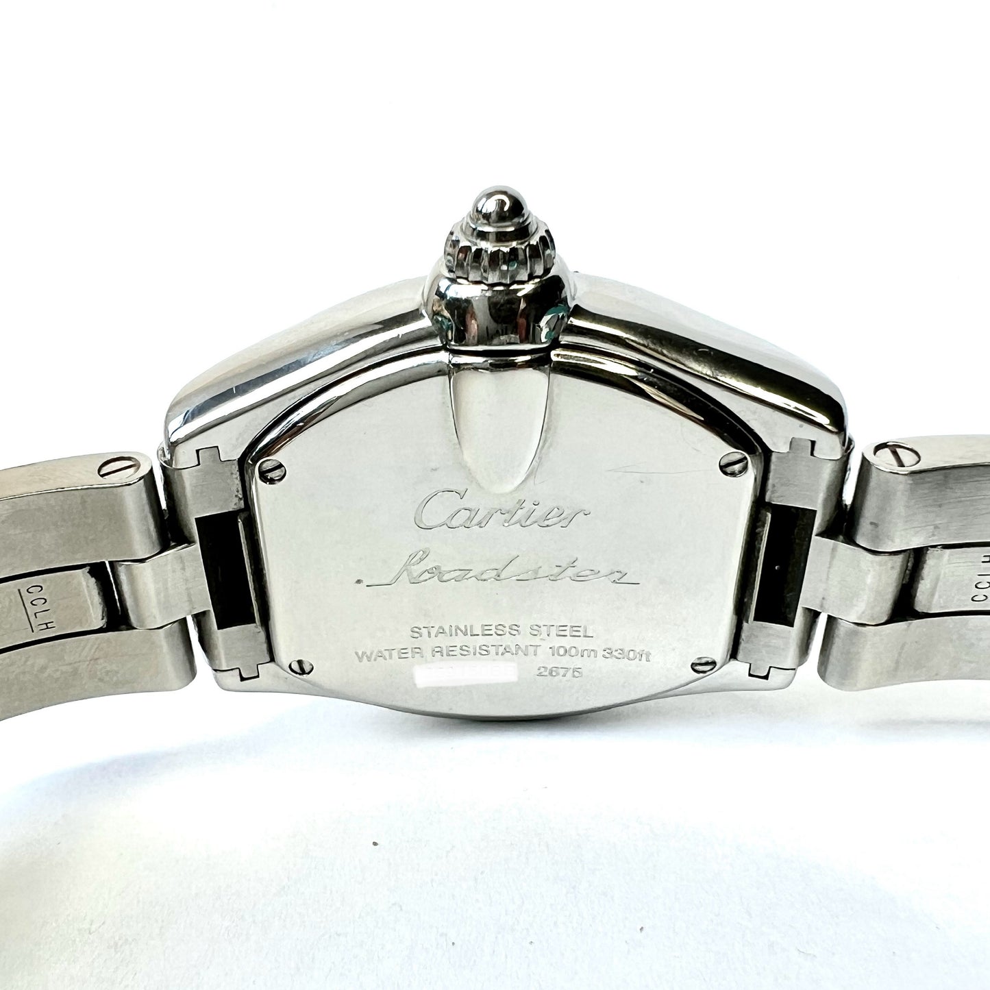CARTIER ROADSTER Quartz 31mm Steel 1.88TCW Diamond Watch