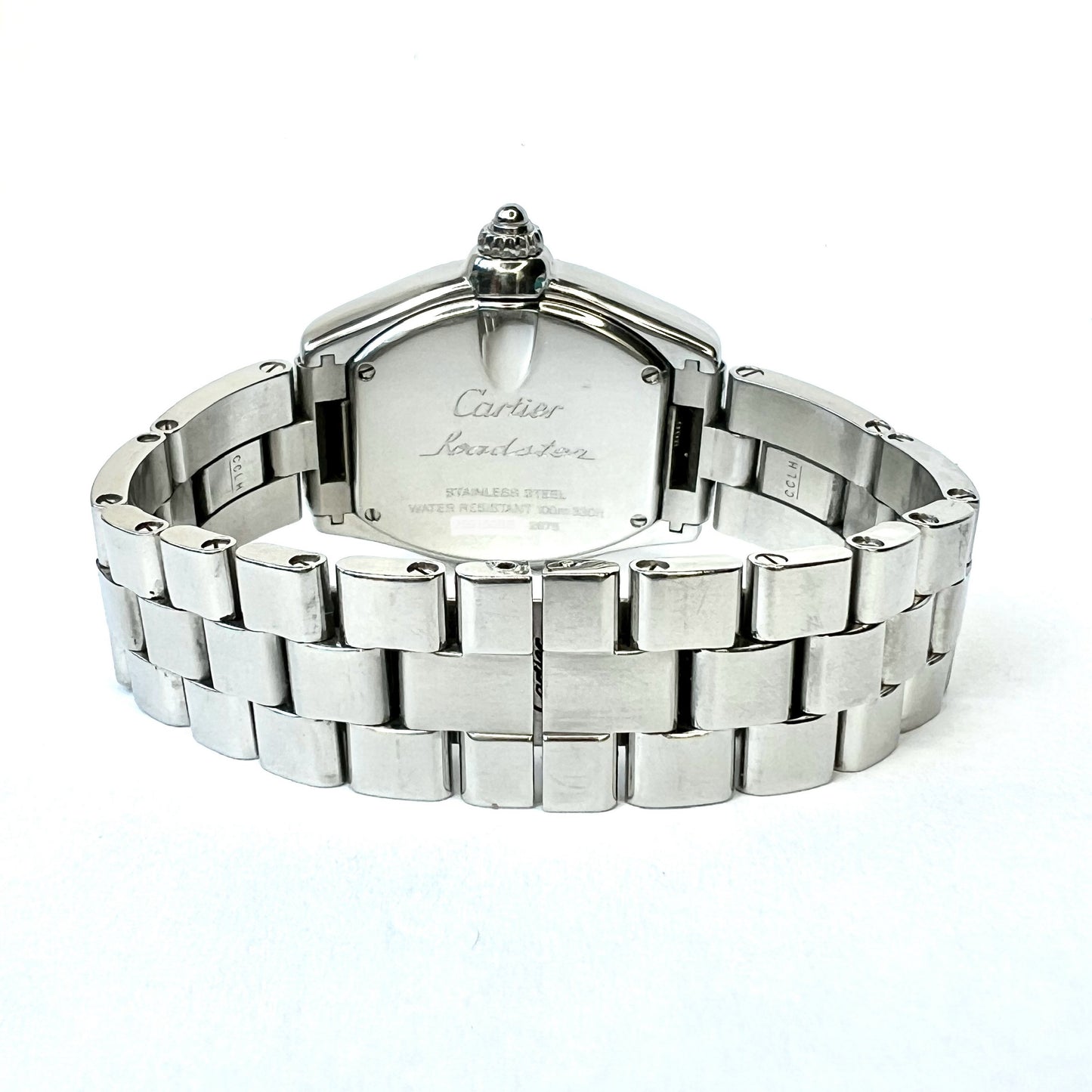 CARTIER ROADSTER Quartz 31mm Steel 1.88TCW Diamond Watch