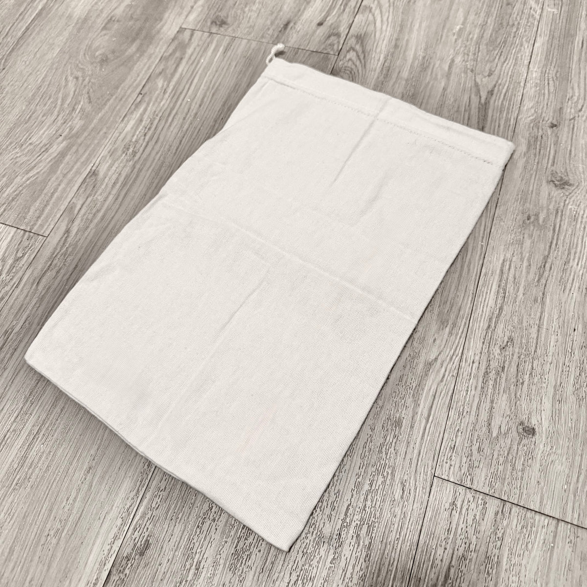 SCHUTZ Soft White Drawstring Dust Bag 15x10.25”