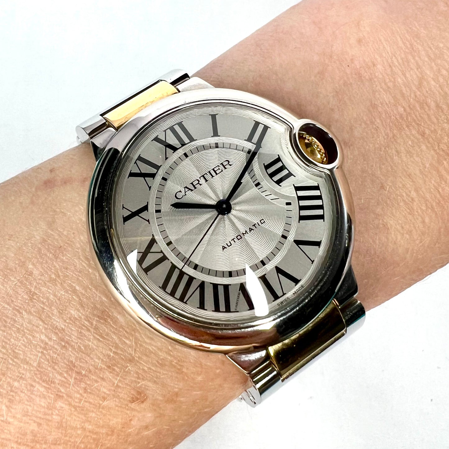 NEW CARTIER BALLON BLEU 36mm Automatic 2 Tone Watch