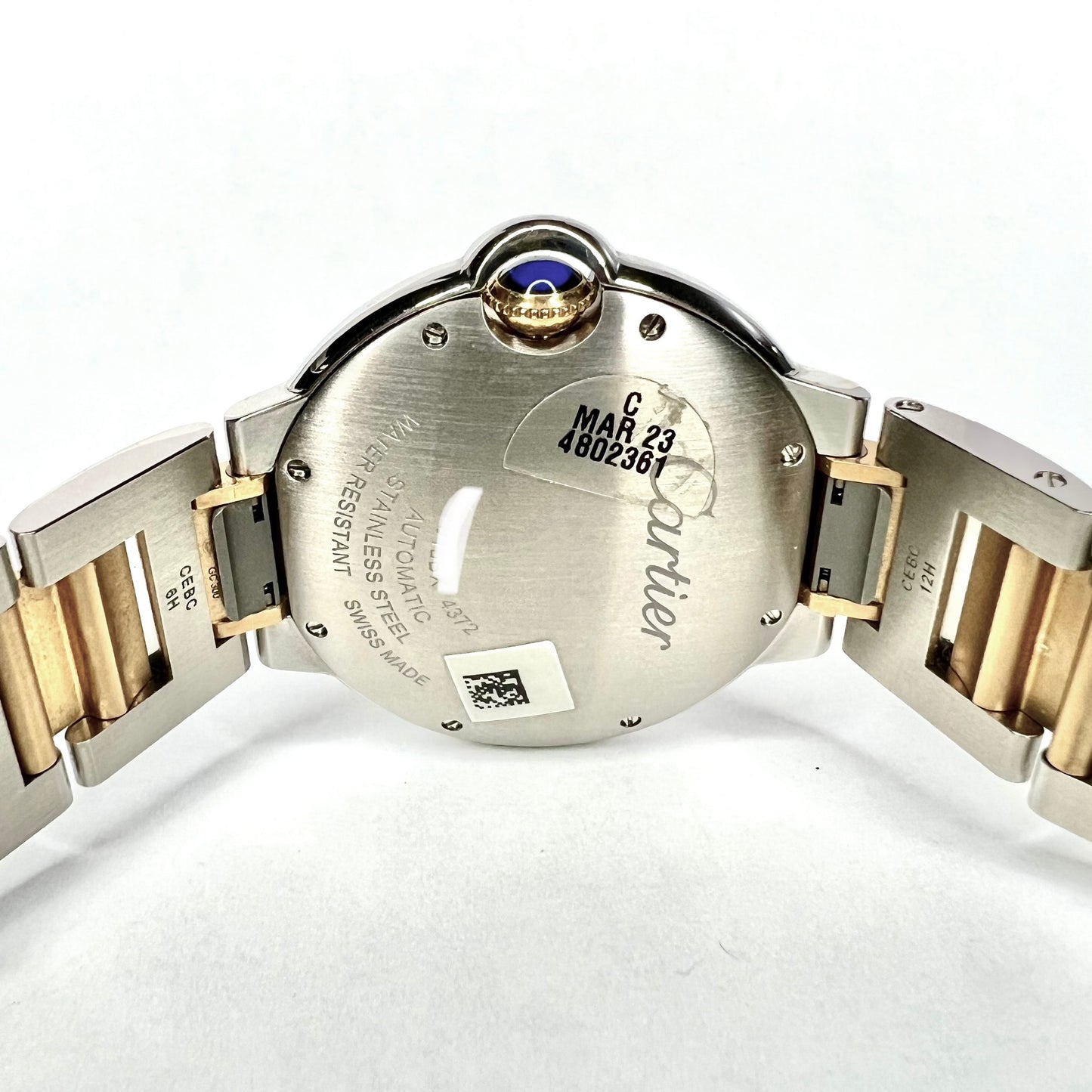 NEW CARTIER BALLON BLEU 36mm Automatic 2 Tone Watch