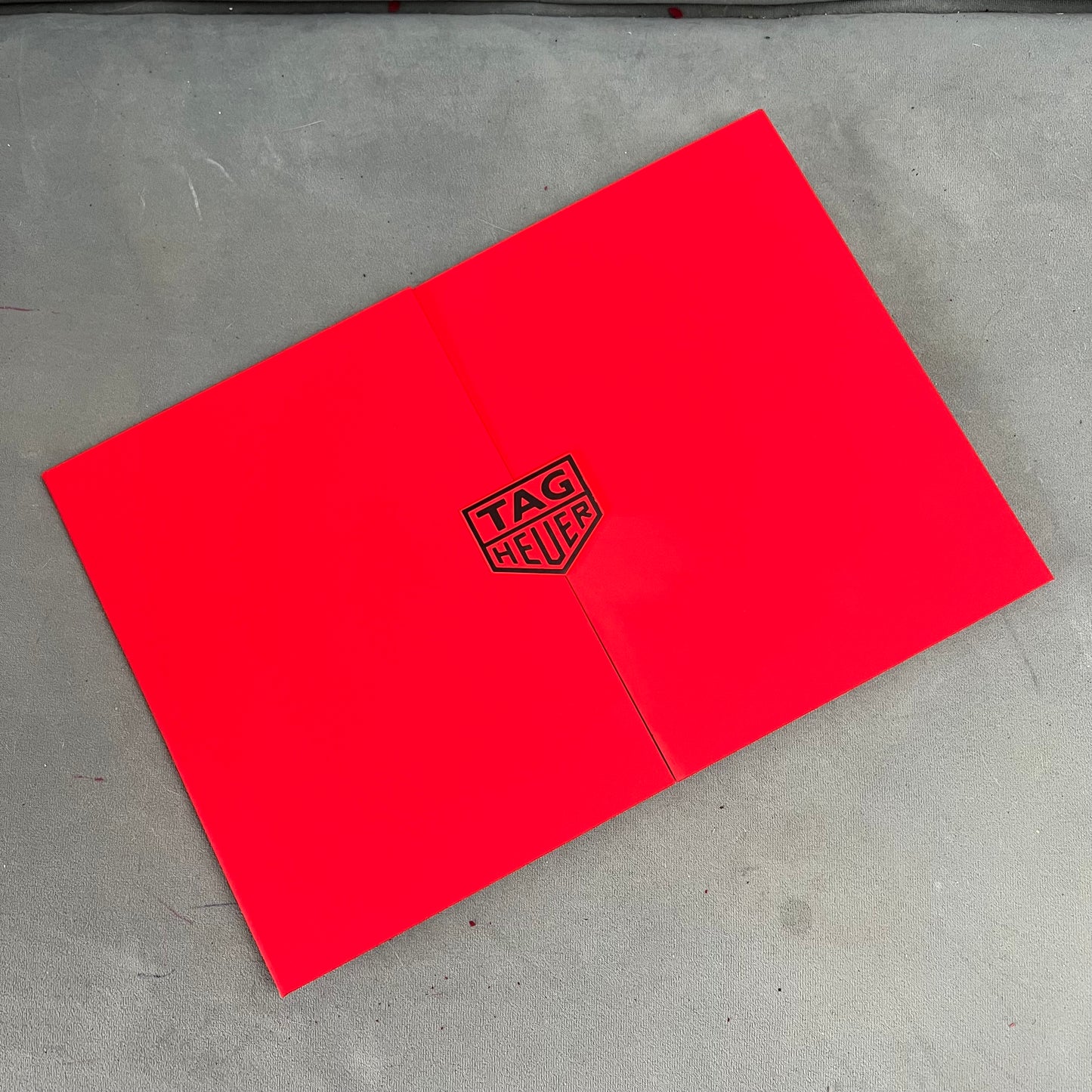 TAG HEURE Black/Red Box 14x9.75x6.10 inches + Folder