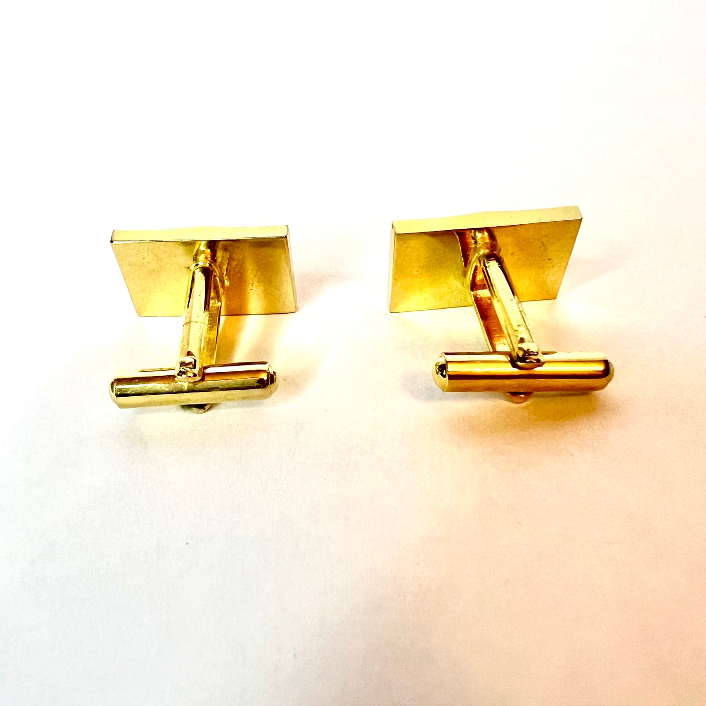 NORITAKE Gold Tone Genuine Lapis CUFFLINKS