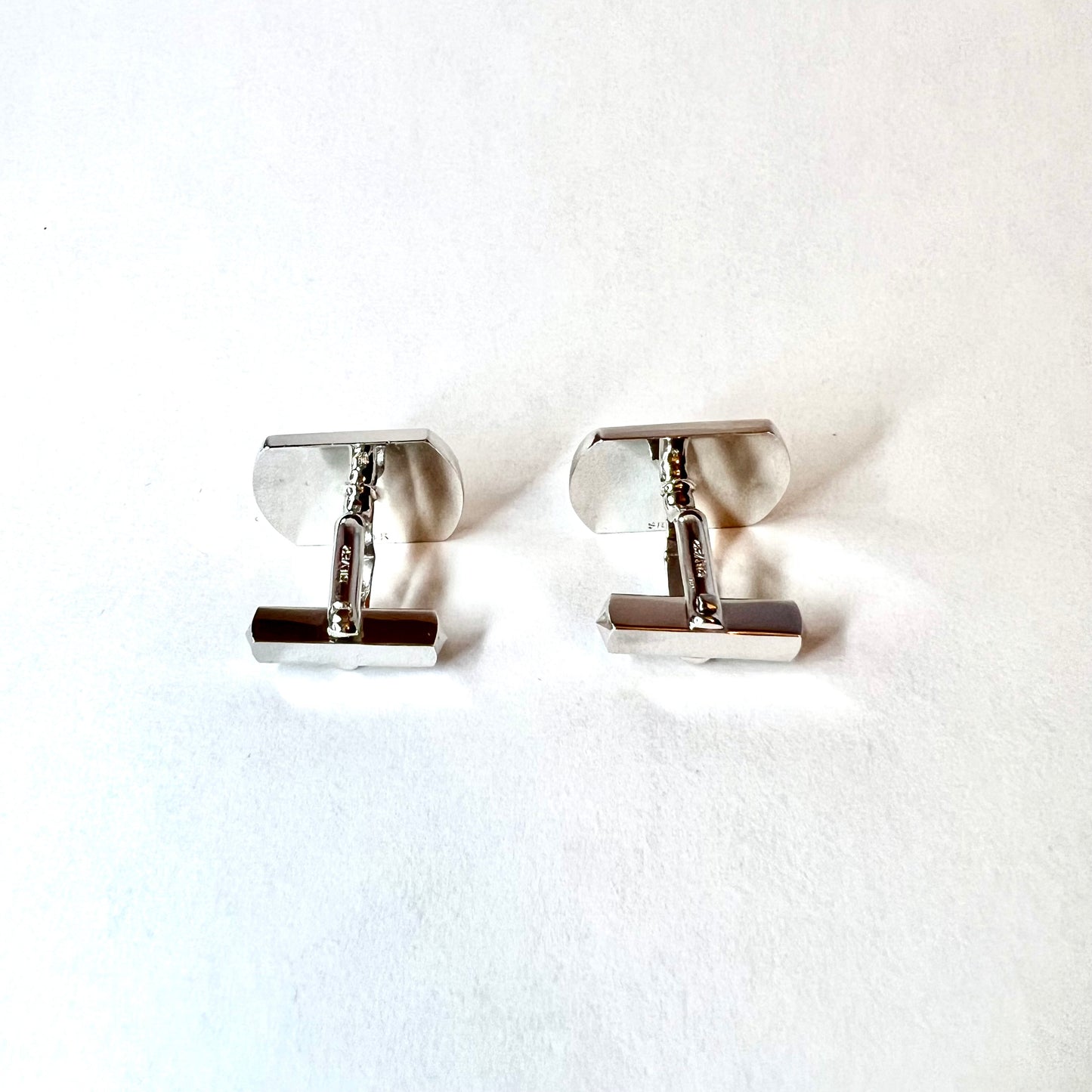 Sterling Silver CUFFLINKS and TIE BAR 20.35G