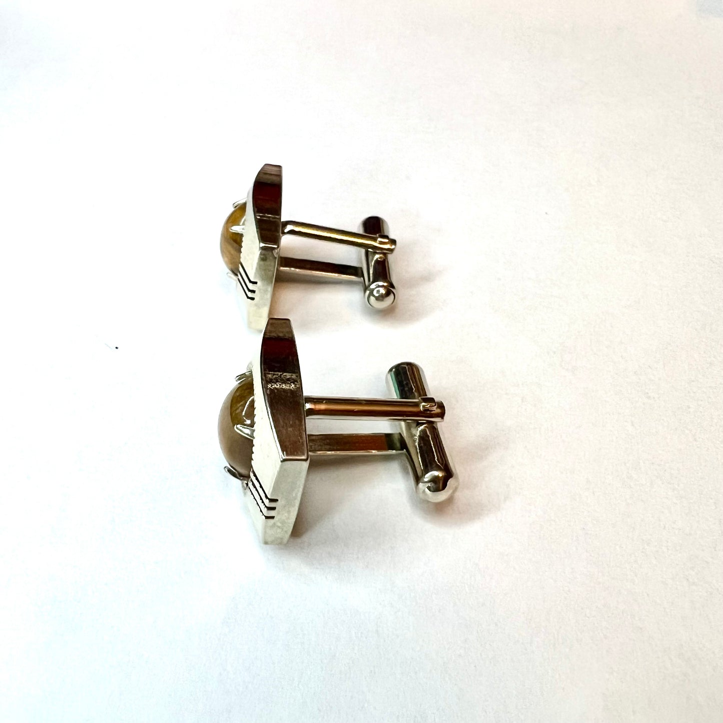 Tiger Eye Stainless Steel CUFFLINKS