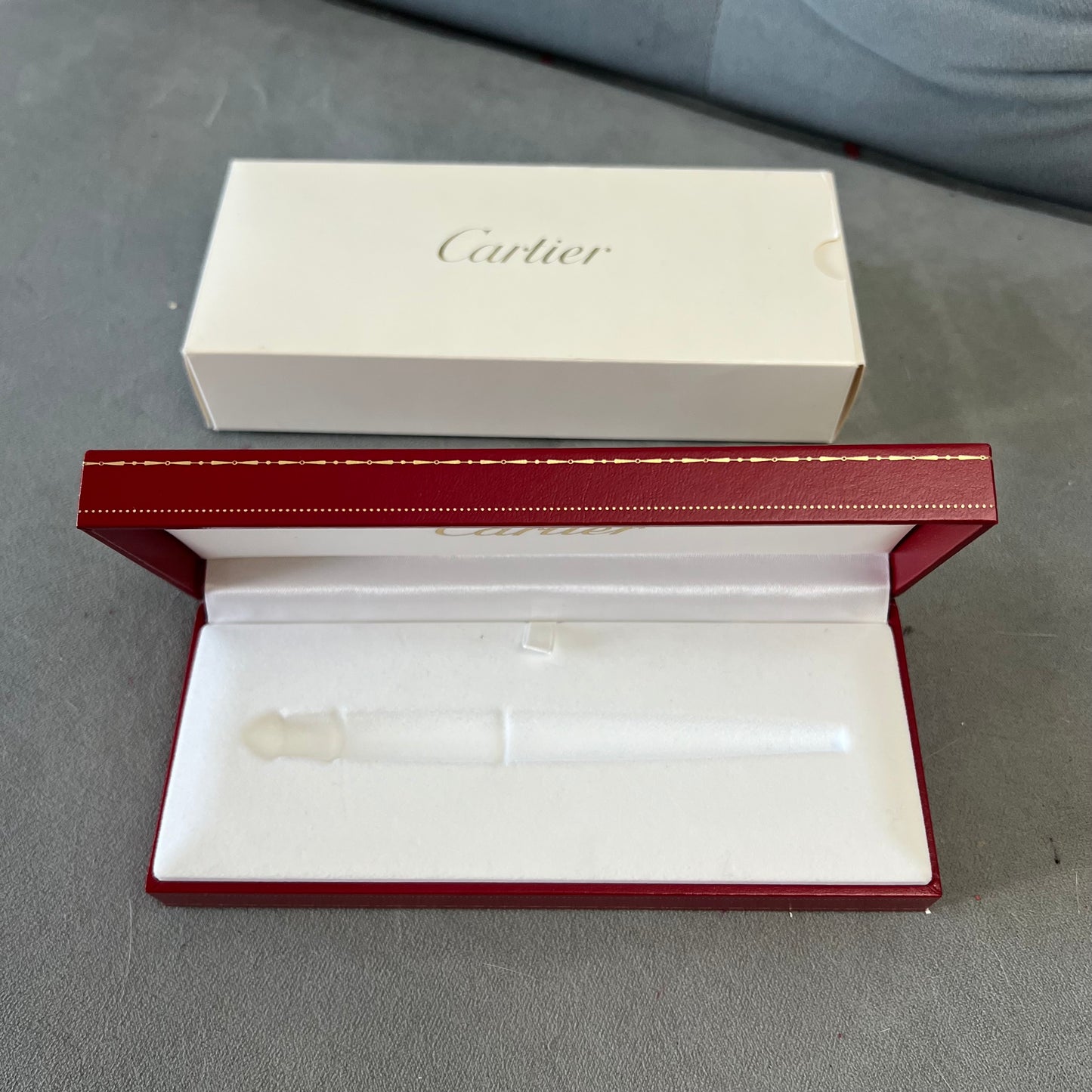 CARTIER STYLO BILLE DIABOLO Pen Box + Outer Box 7.15x3x1.40 inches