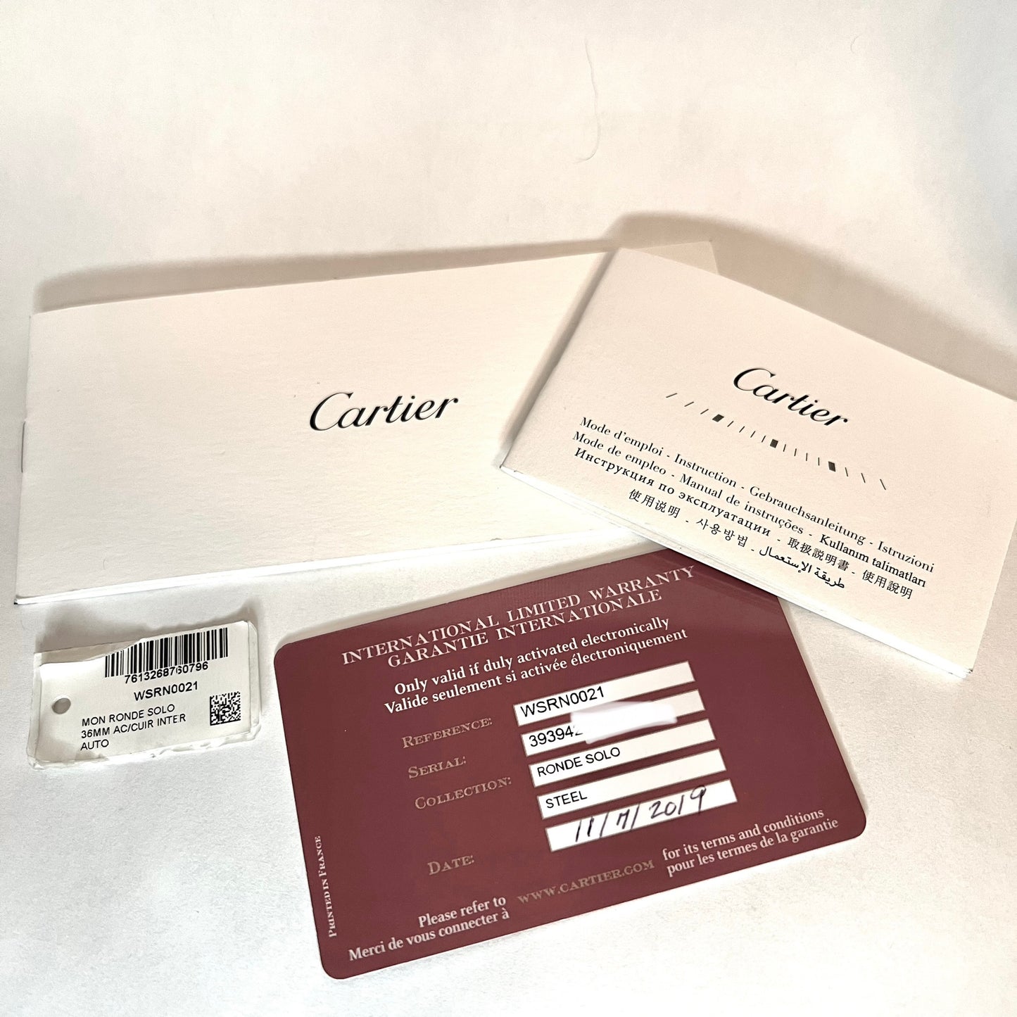 CARTIER RONDE SOLO 36mm Automatic Steel 0.90TCW DIAMOND Watch