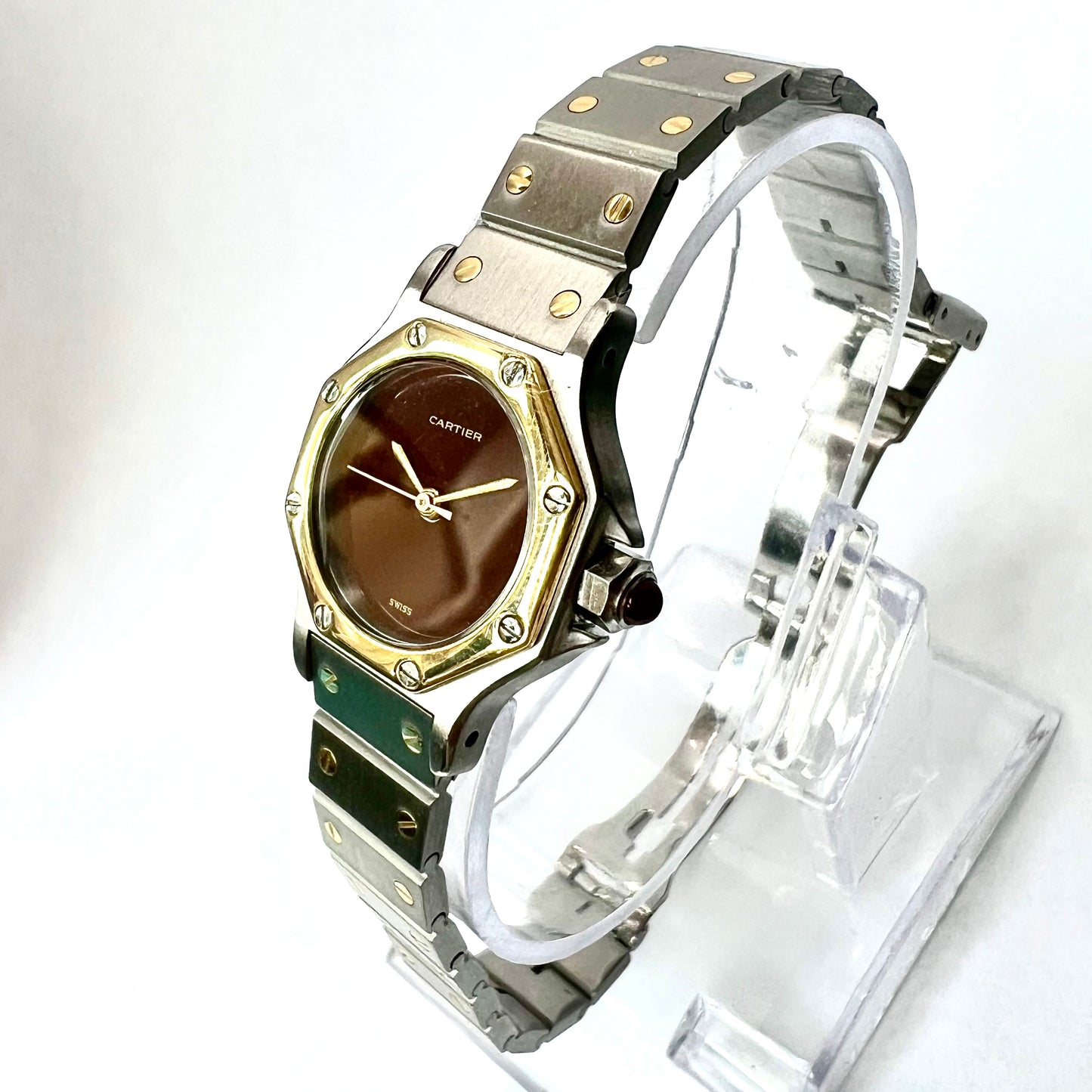 CARTIER SANTOS OCTAGON 25mm Automatic 2 Tone Watch