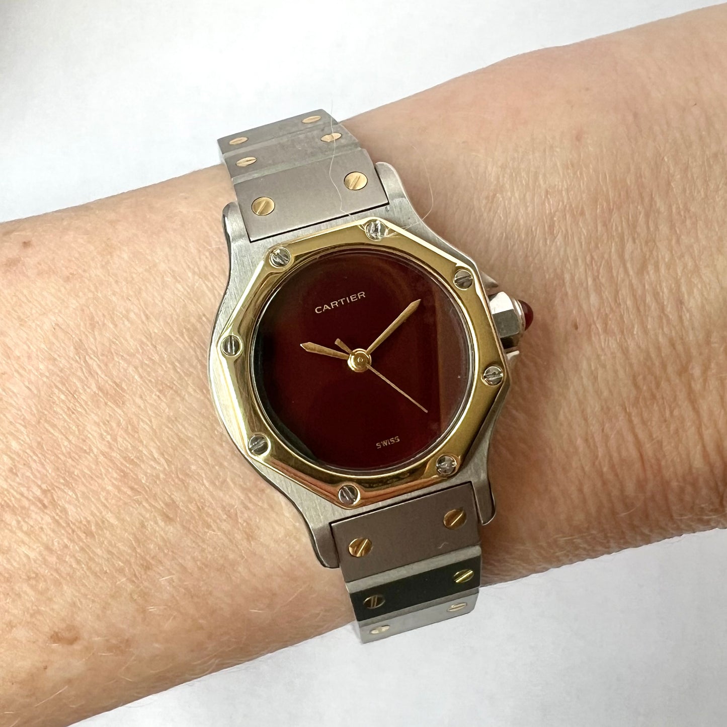 CARTIER SANTOS OCTAGON 25mm Automatic 2 Tone Watch