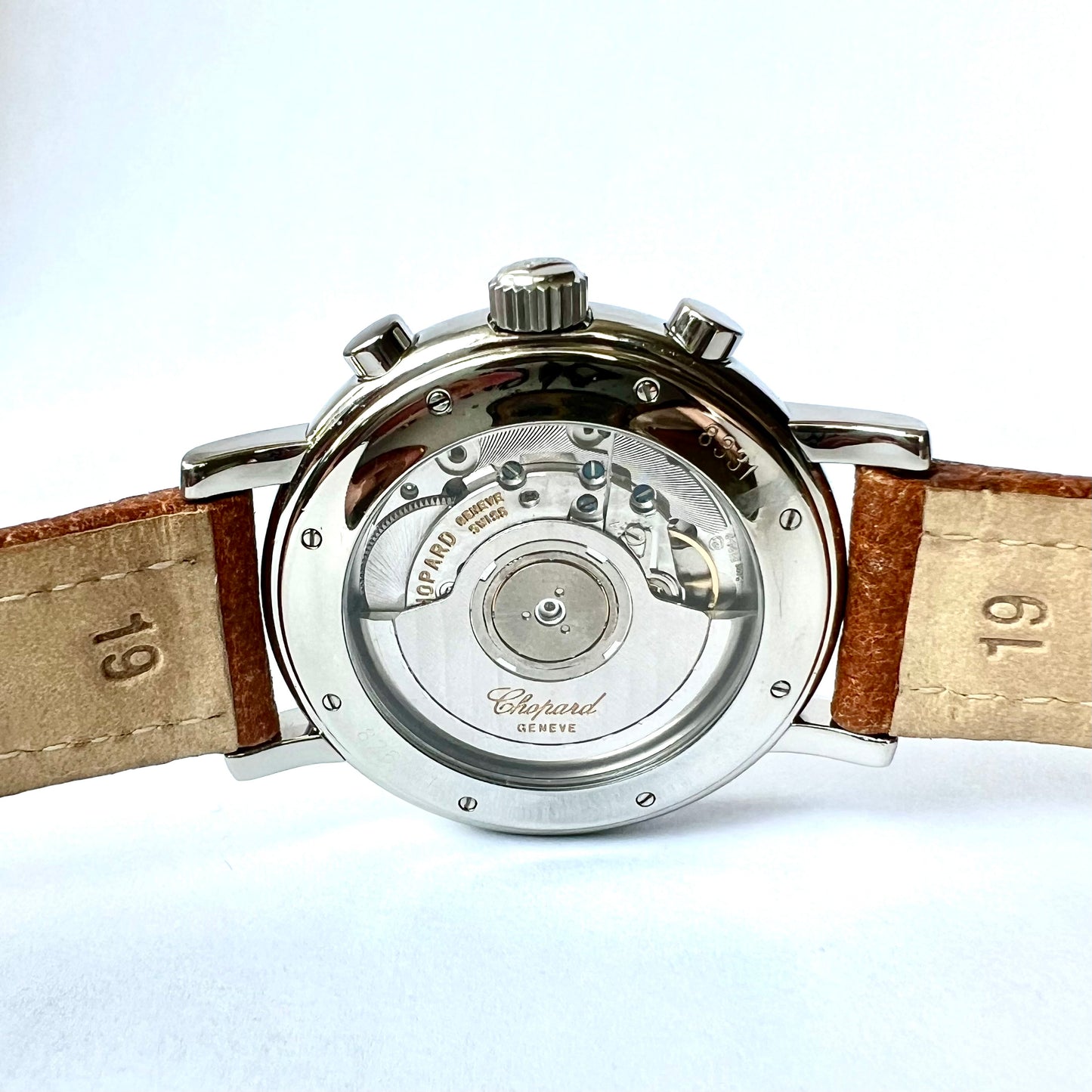 CHOPARD MILLE MIGLIA Chronograph Automatic 39mm Steel 1.8TCW Diamond Skeleton Back Watch