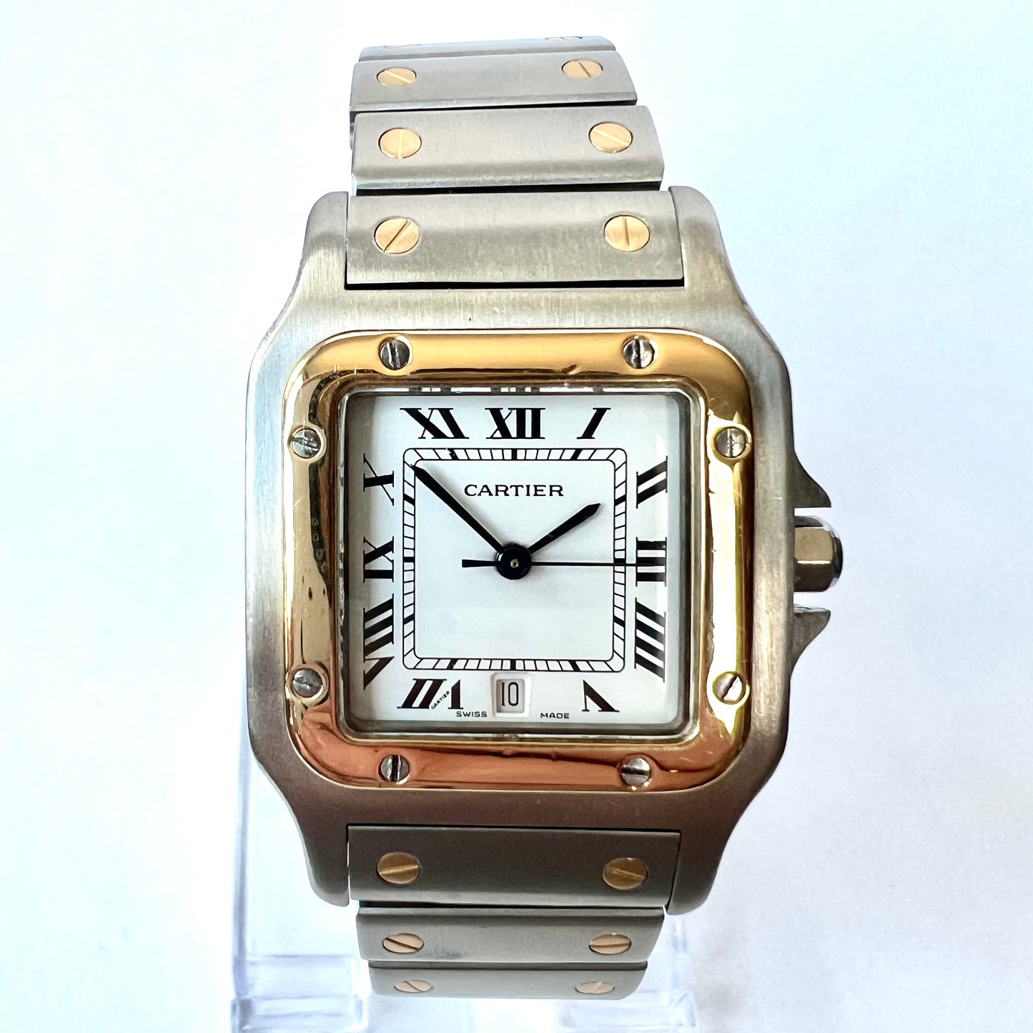 CARTIER SANTOS GALBEE 29mm Quartz 2 Tone Watch