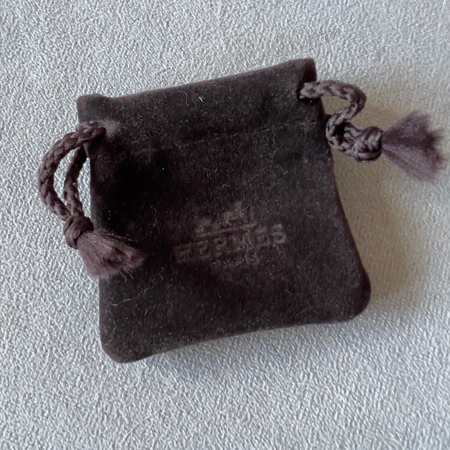 HERMES Earrings Box + Pouch + Tag