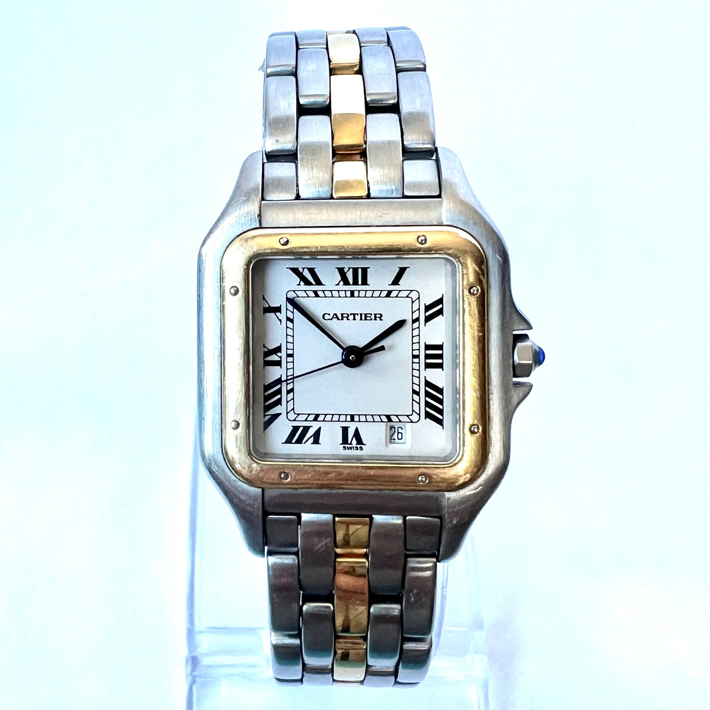 CARTIER PANTHERE Quartz 27mm 1 Row Gold Watch