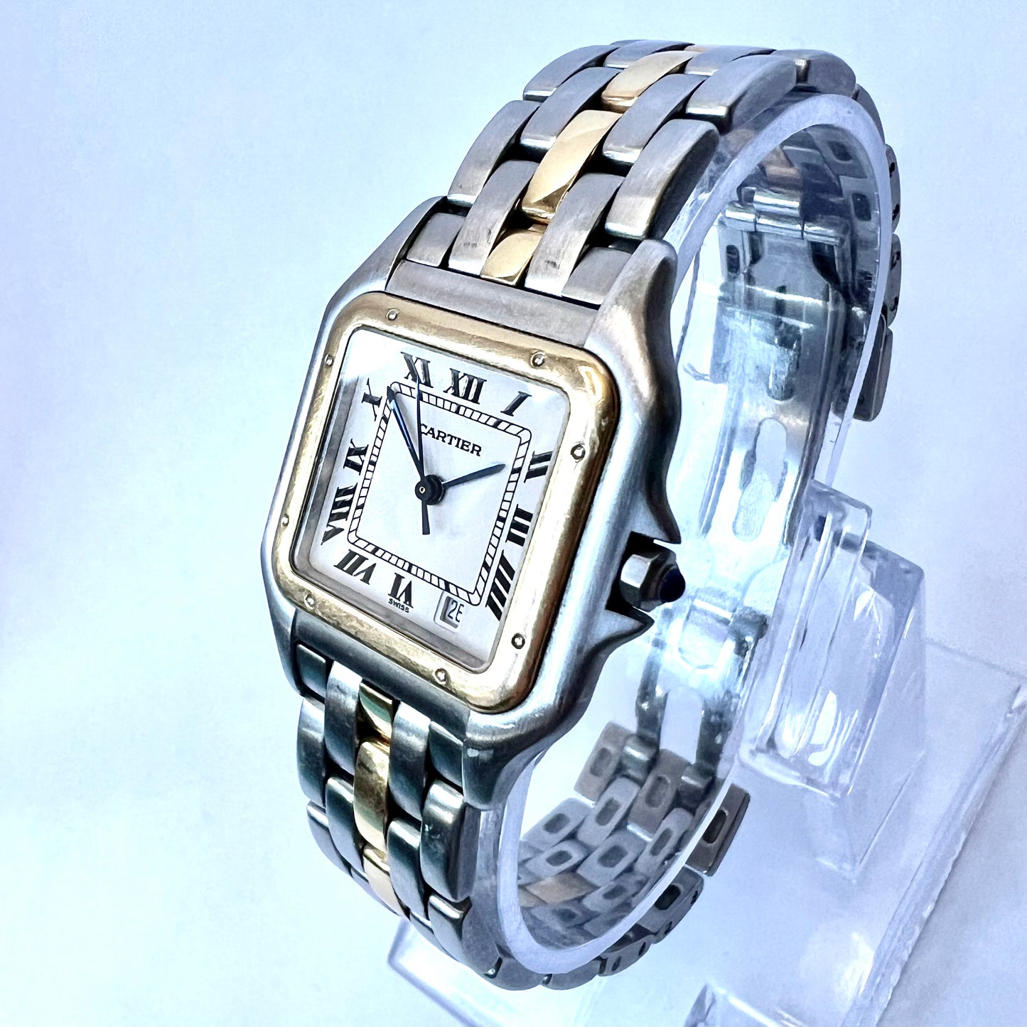 CARTIER PANTHERE Quartz 27mm 1 Row Gold Watch