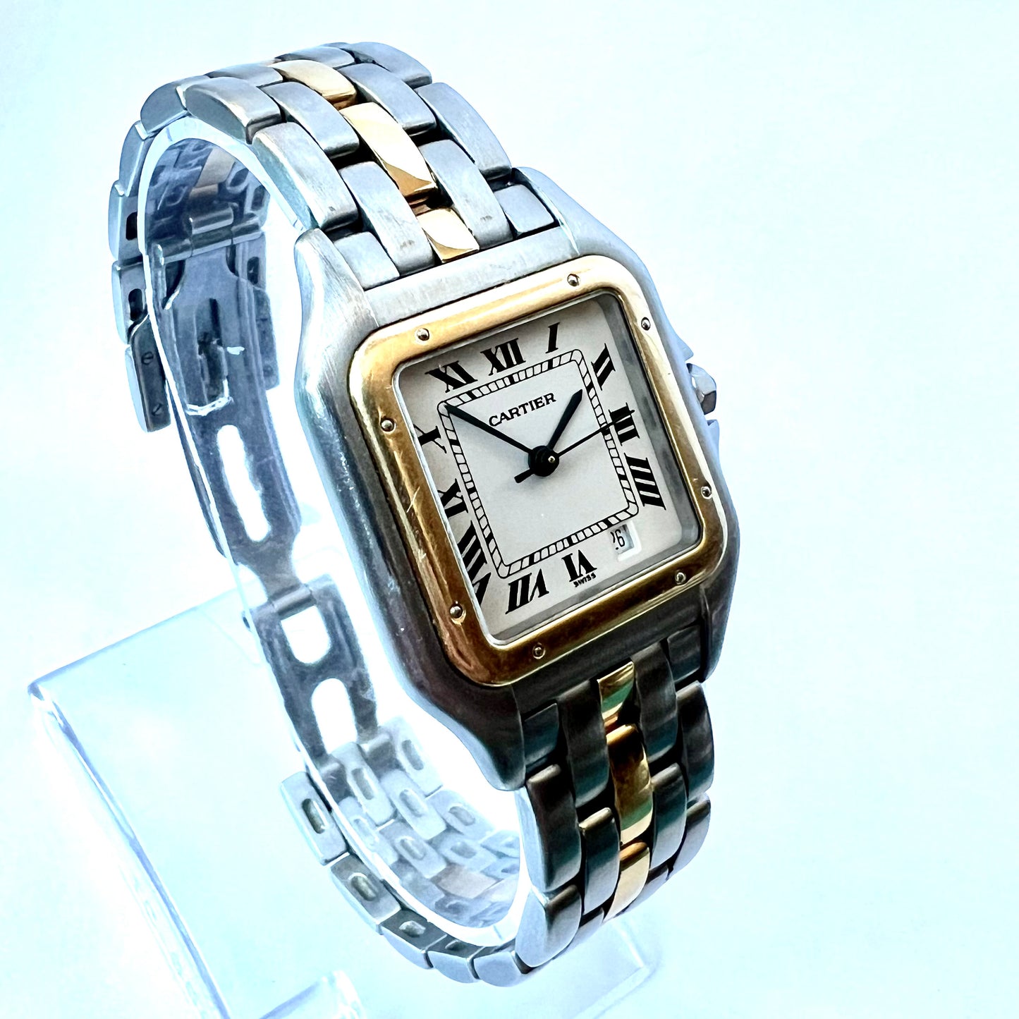 CARTIER PANTHERE Quartz 27mm 1 Row Gold Watch