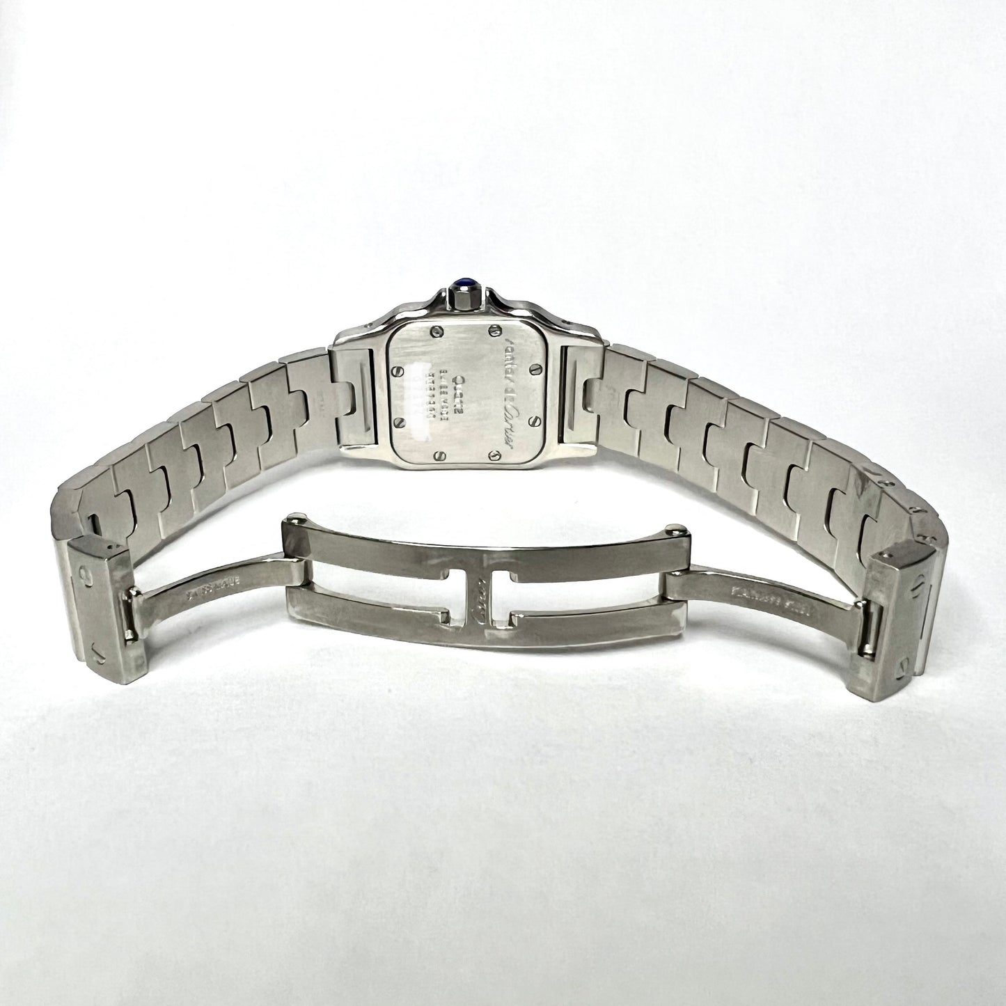 CARTIER SANTOS GALBEE 24mm Quartz Steel 2.42TCW Diamond Watch NEW Model