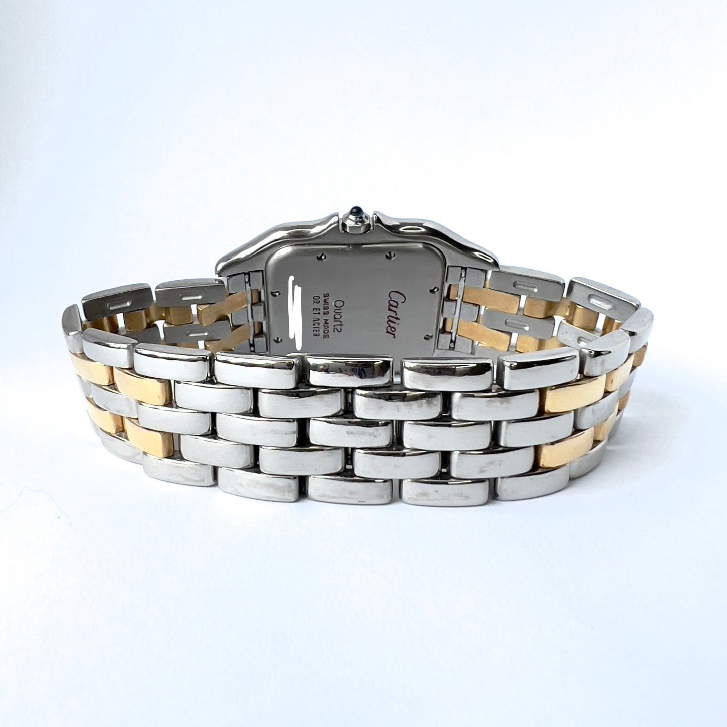 CARTIER PANTHERE Quartz 29mm 2 Row Gold 0.55TCW DIAMOND Watch