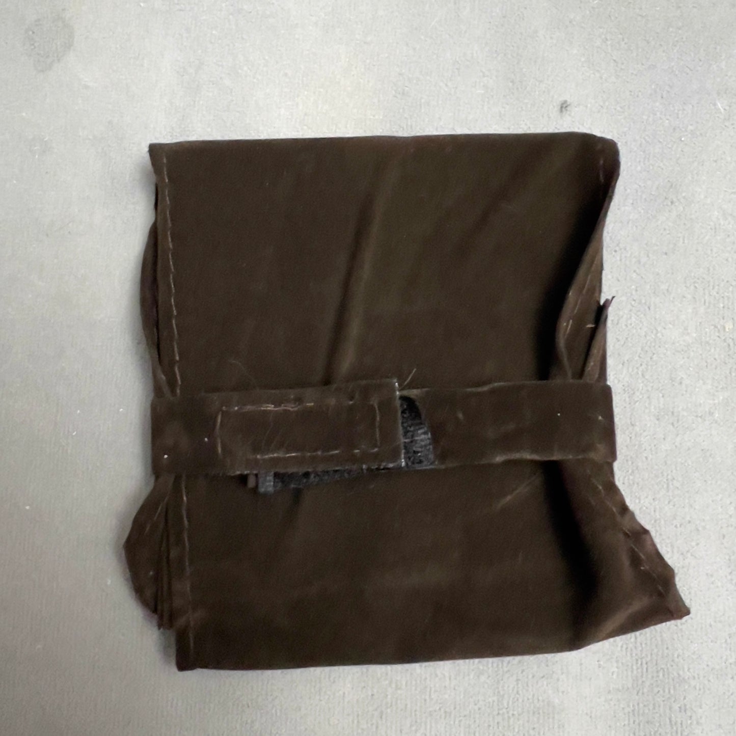 HERMES Brown Necklace/Chain Pouch + Box 4.10x.75x1 inches