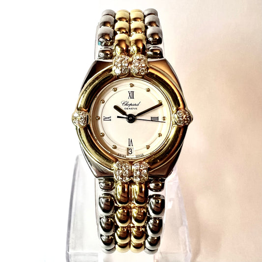 CHOPARD GSTAAD Quartz 24mm 2 Tone DIAMOND Watch