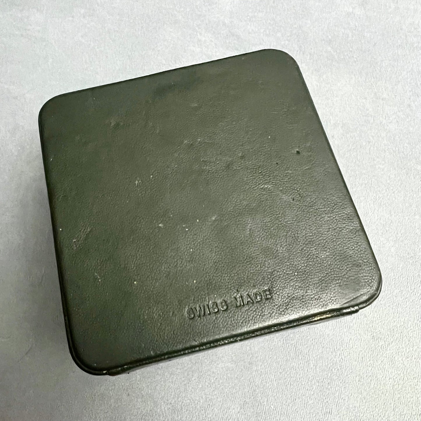 AUDEMARS PIGUET Green Leather Box 4.5x4.5x3 inches