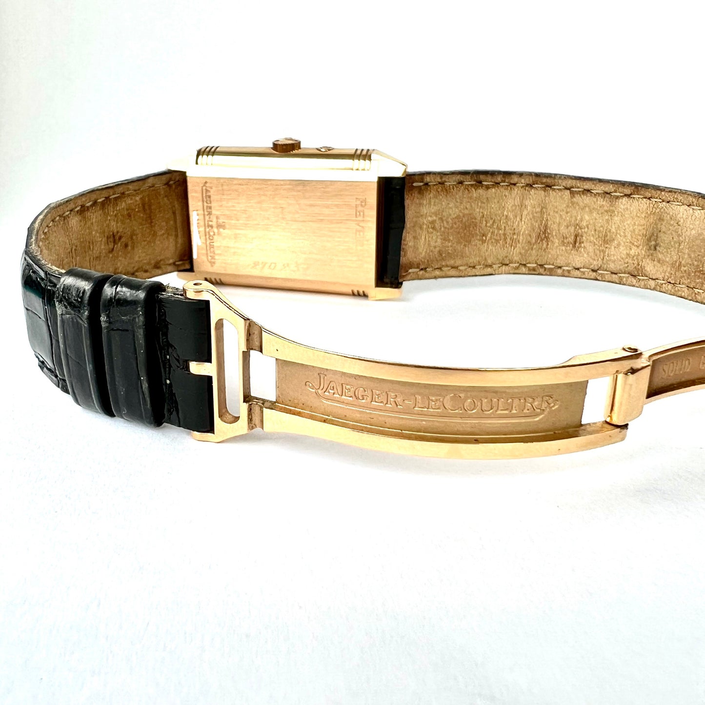 Jaeger LeCoultre REVERSO Night-Day 18K Rose Gold Watch